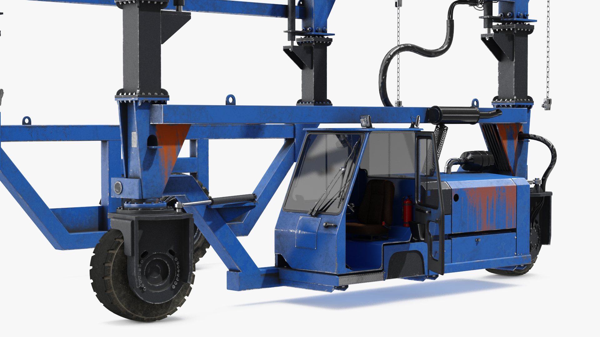 3D Straddle Carrier Rigged model