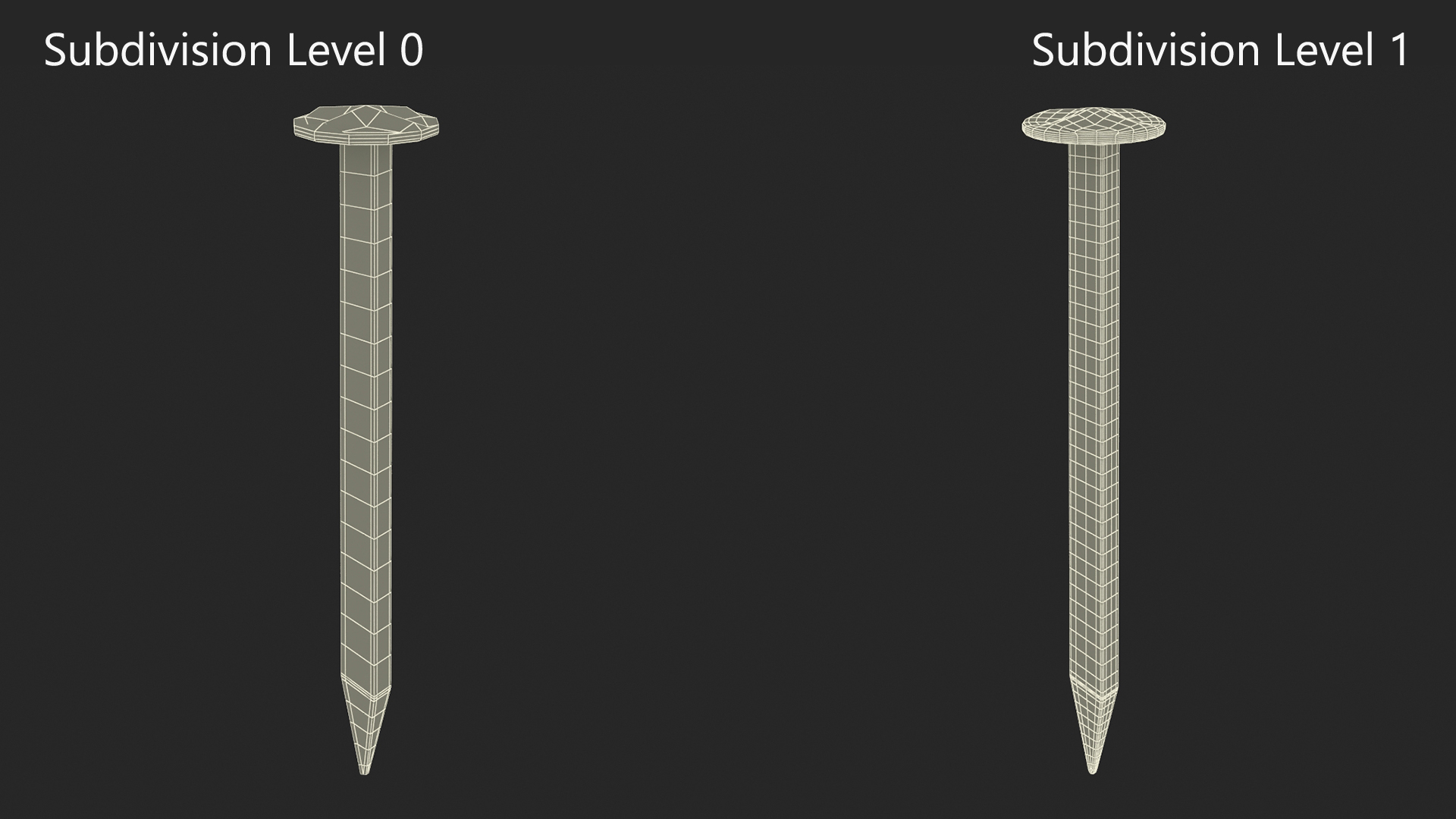 3D model Hardboard Nails