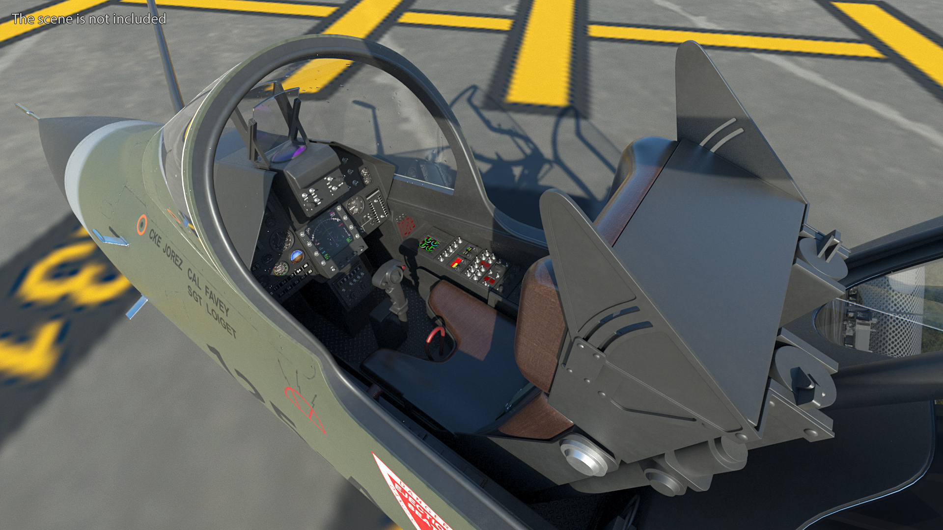 Dassault Mirage 2000N Tactical Bomber with Armament Camouflage 3D