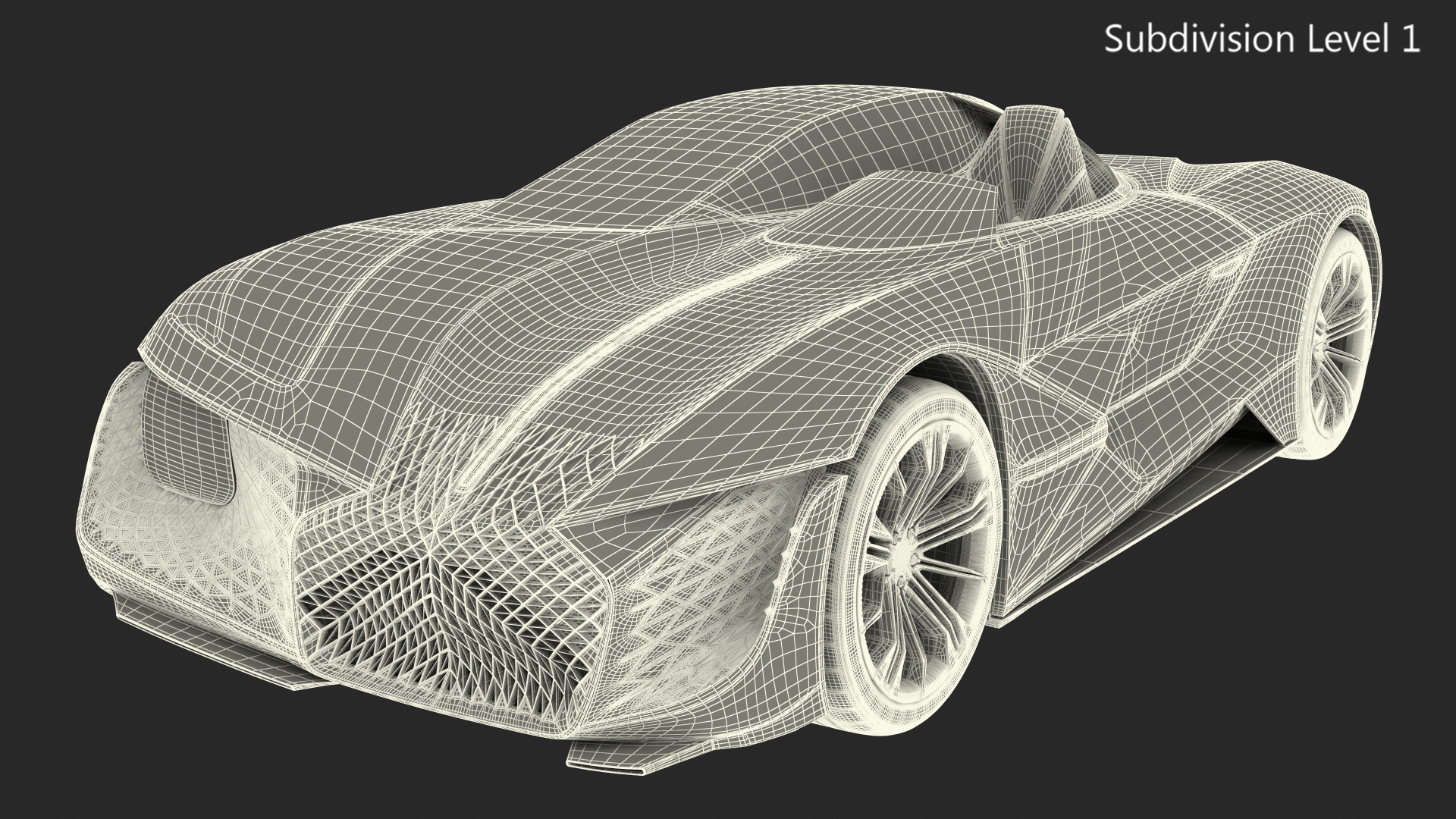 3D Futuristic Design Car