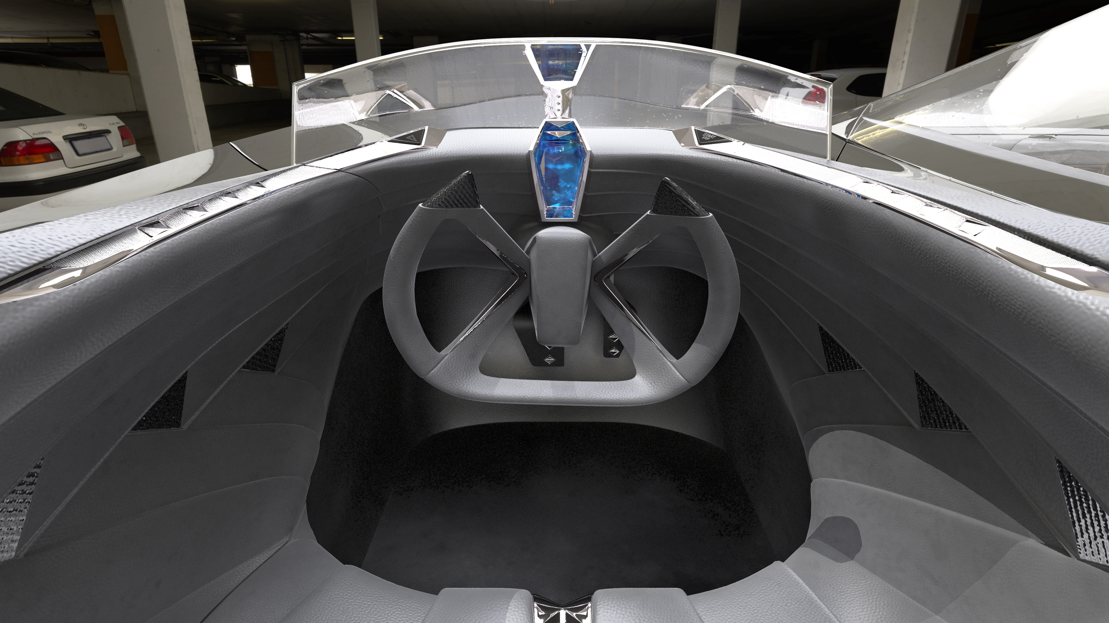 3D Futuristic Design Car