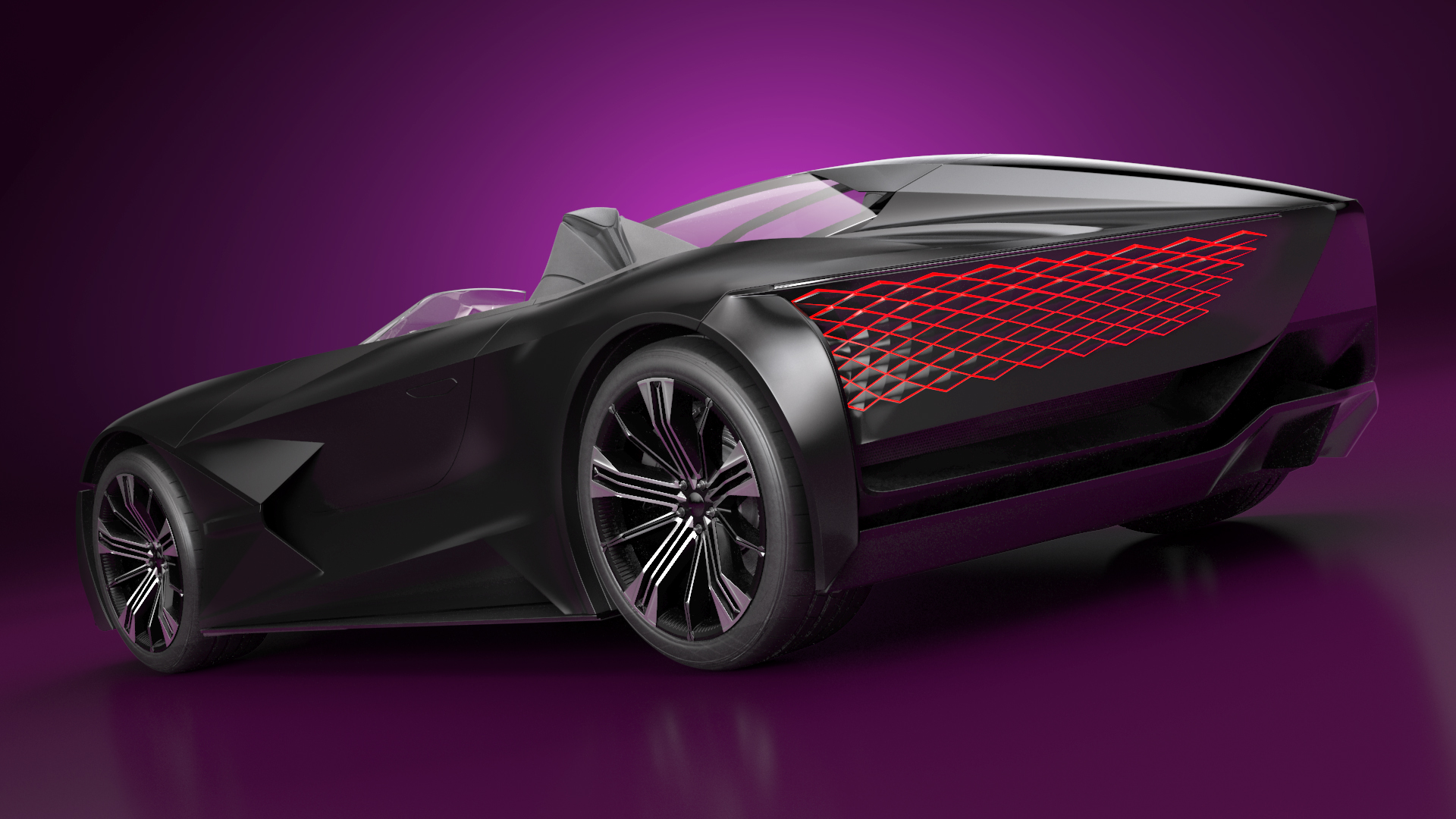 3D Futuristic Design Car