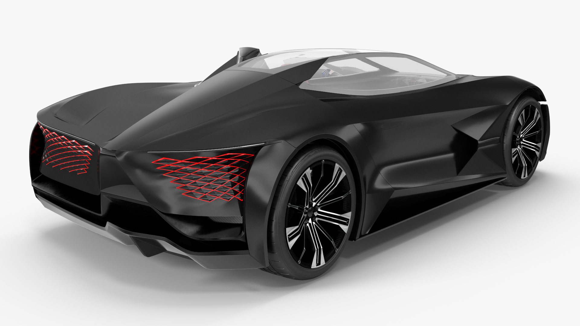 3D Futuristic Design Car