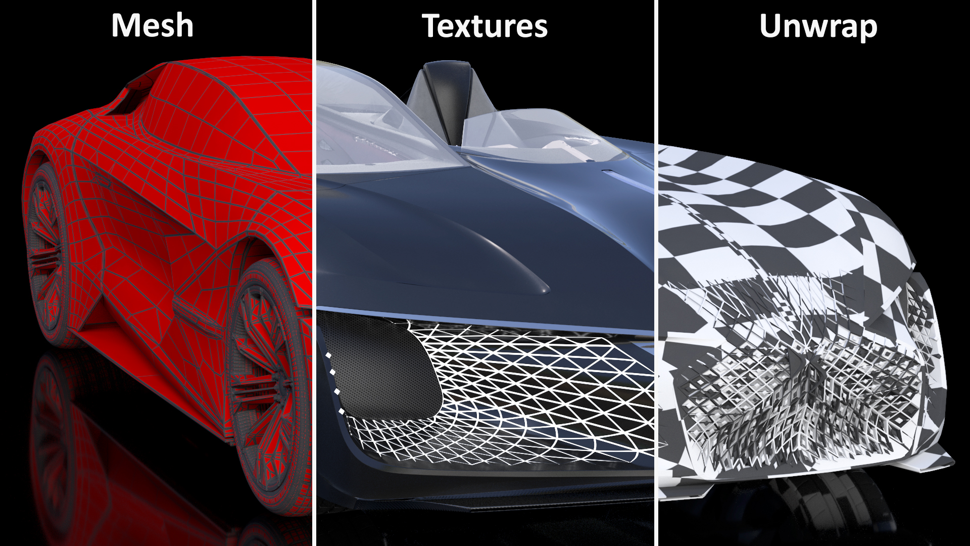 3D Futuristic Design Car