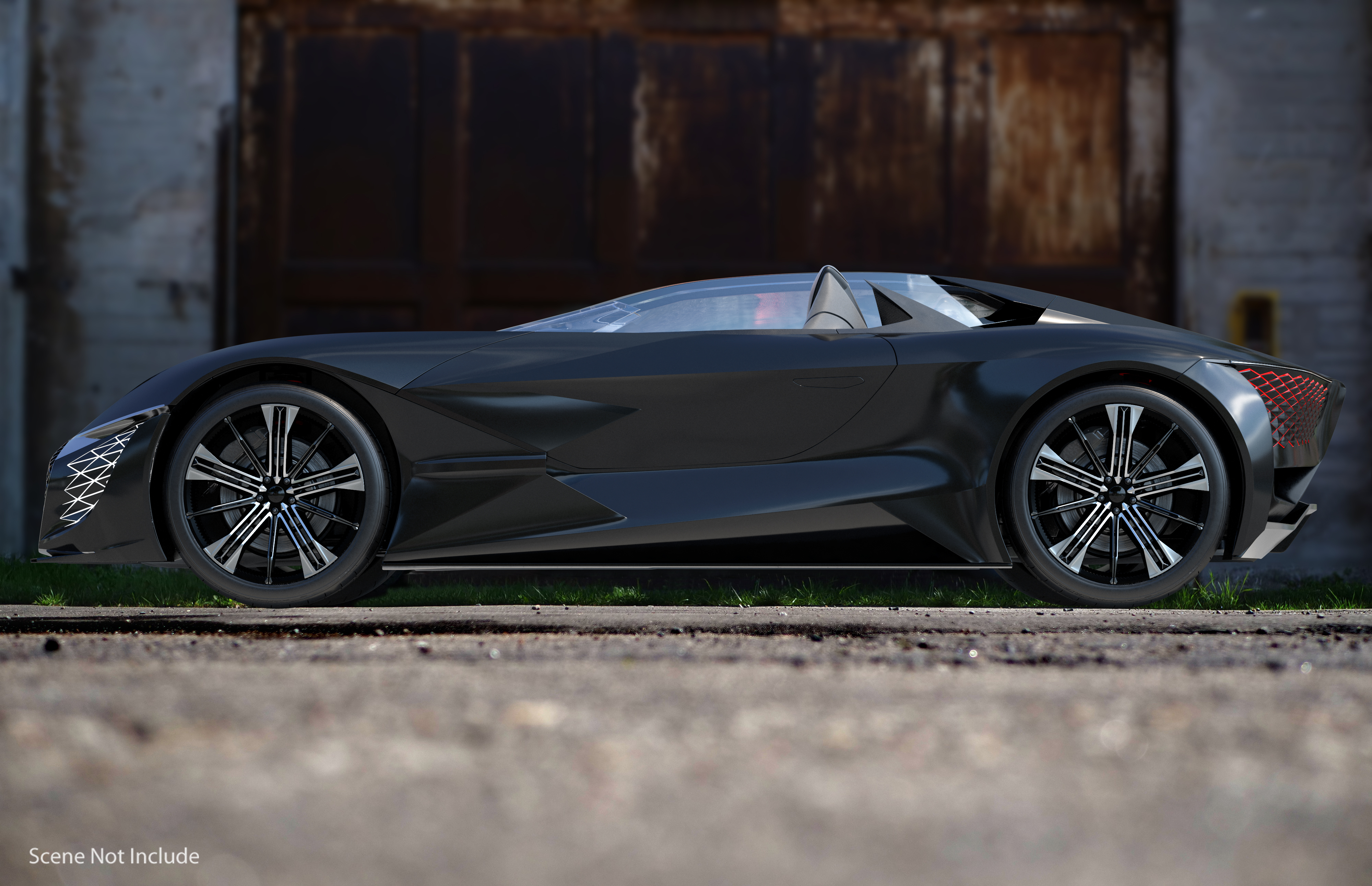 3D Futuristic Design Car