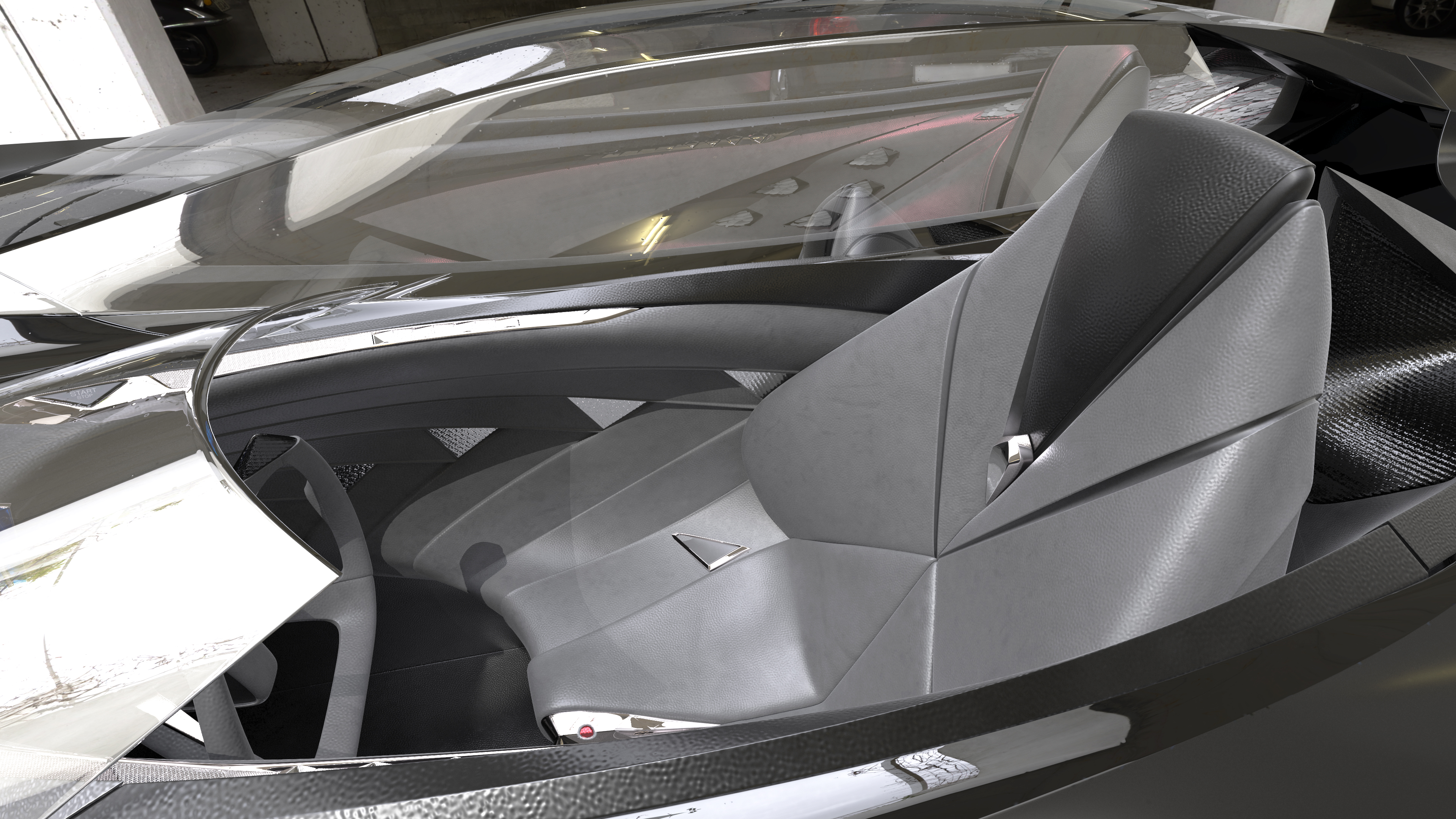 3D Futuristic Design Car