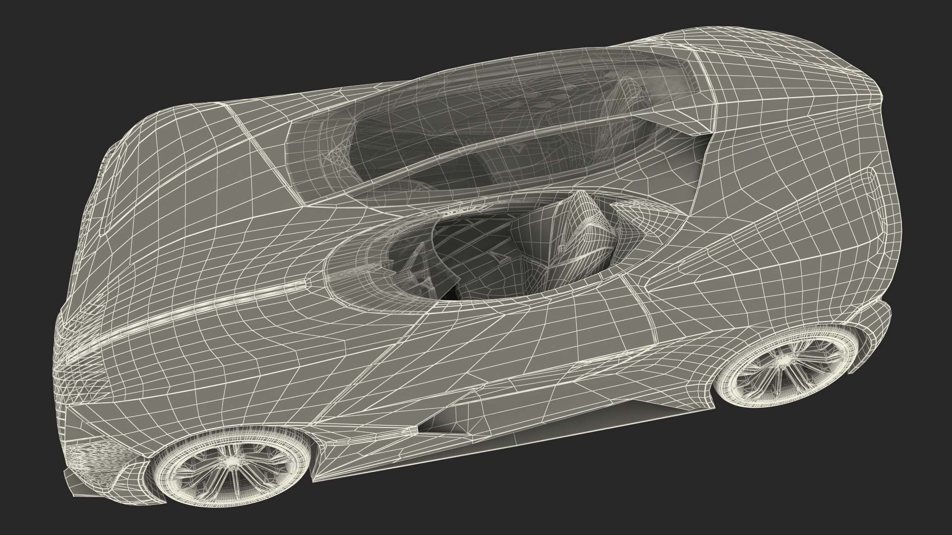 3D Futuristic Design Car