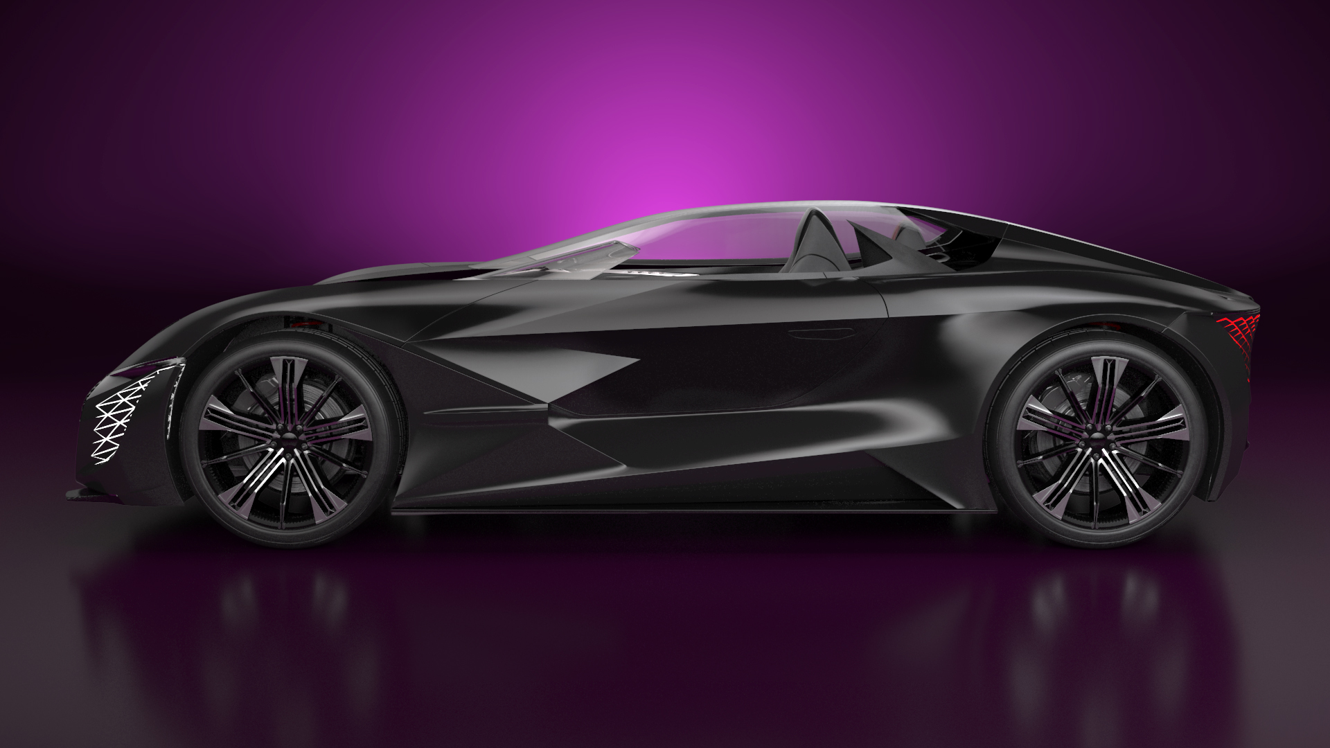 3D Futuristic Design Car