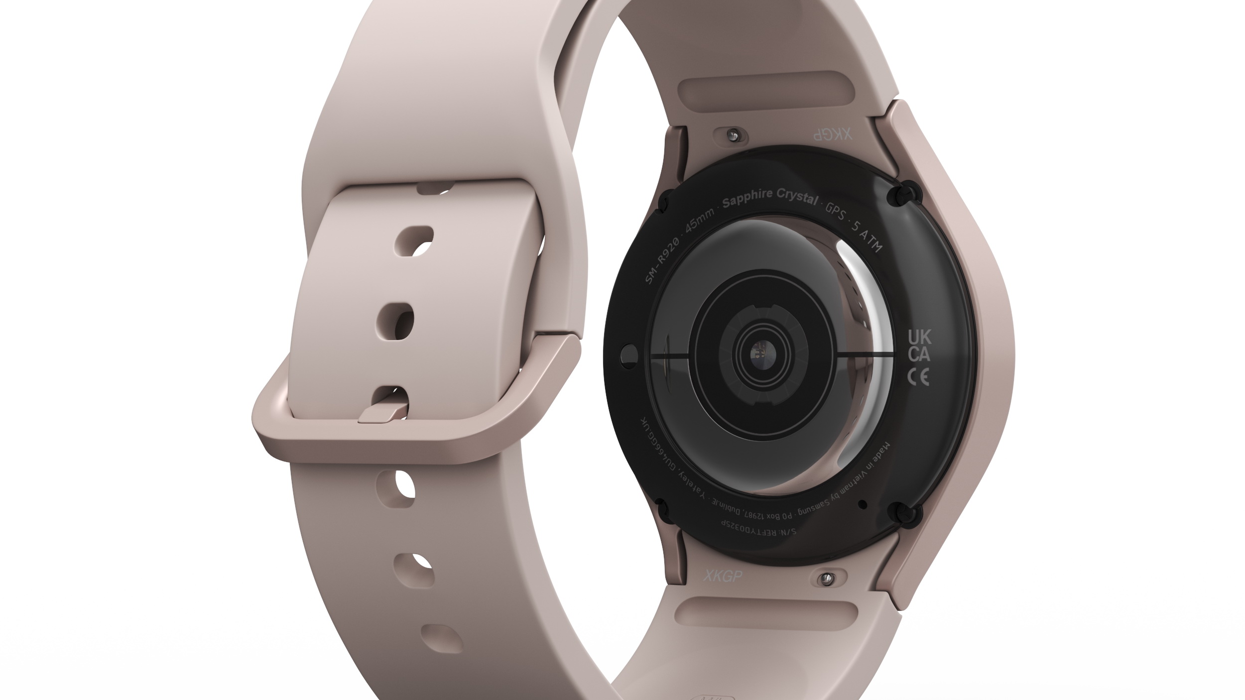 3D Pink Gold Samsung Galaxy Watch 5 small 40mm model
