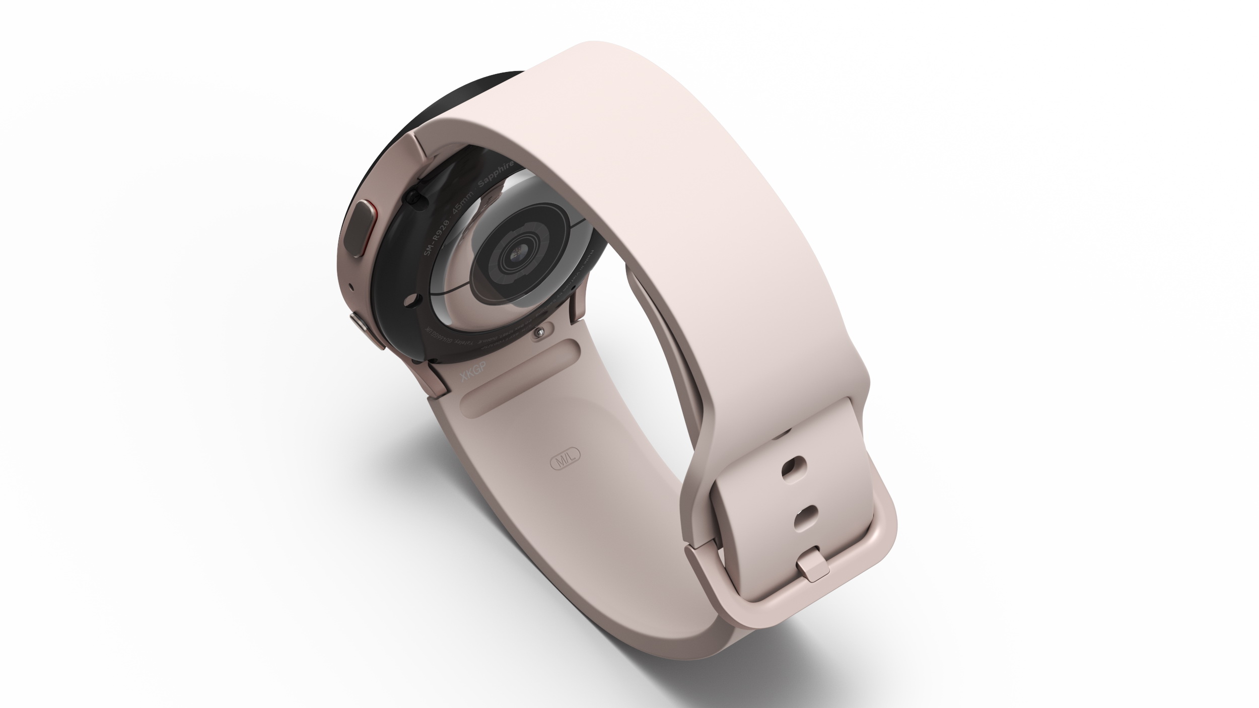 3D Pink Gold Samsung Galaxy Watch 5 small 40mm model