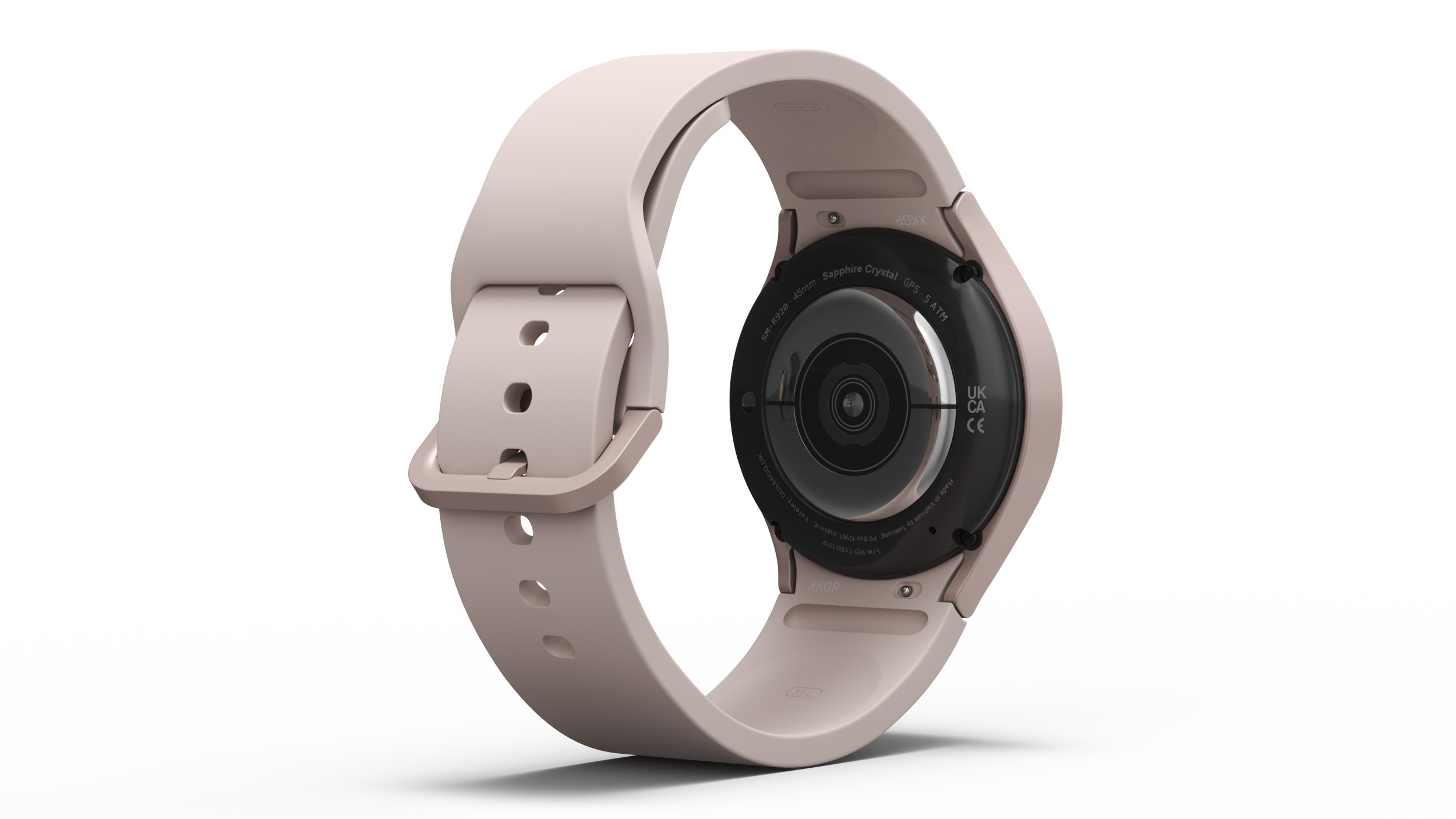3D Pink Gold Samsung Galaxy Watch 5 small 40mm model