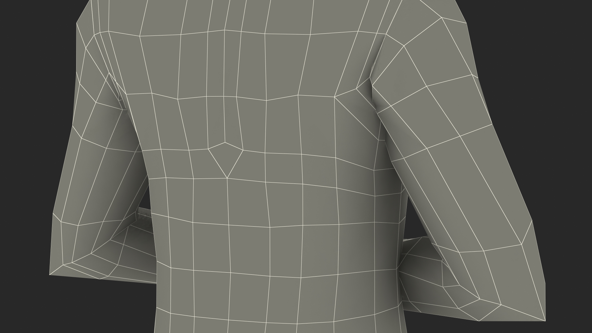 Asian Man Tunic Business Suit 3D model