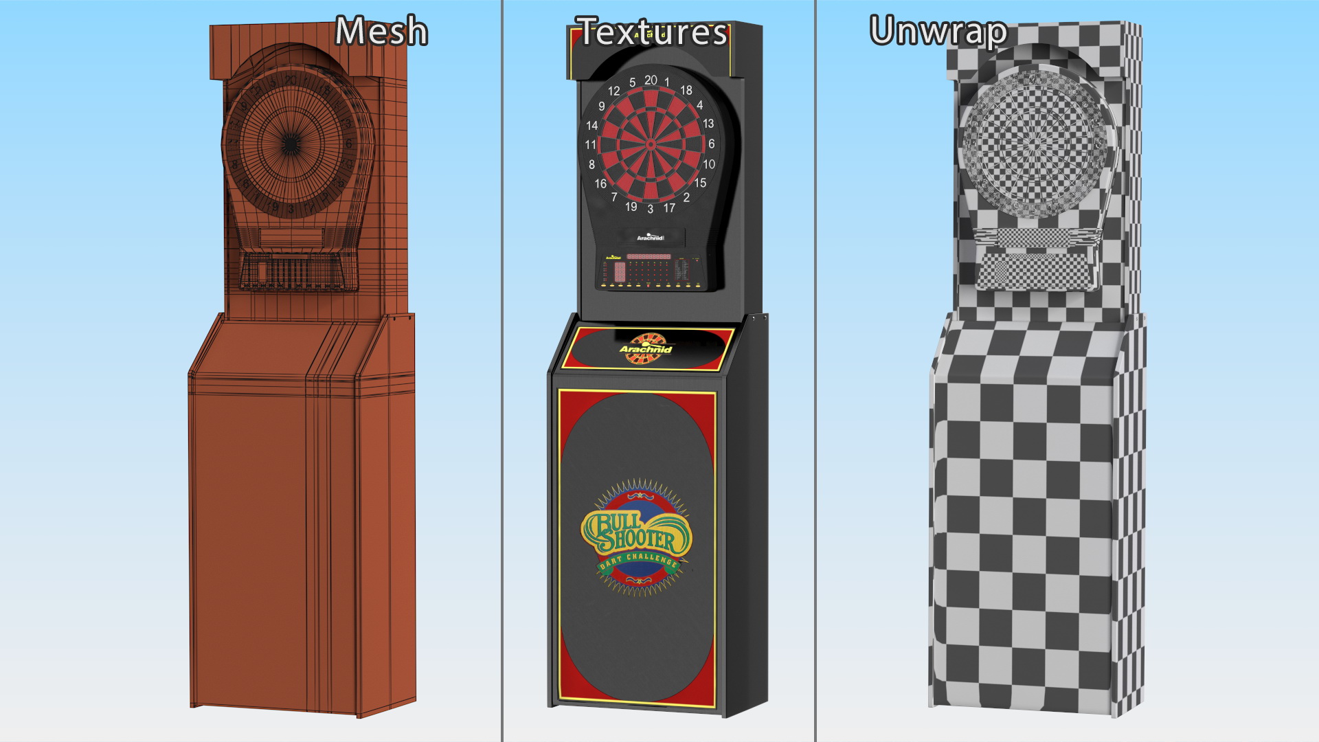 3D Arcade Style Electronic Dartboard Machine