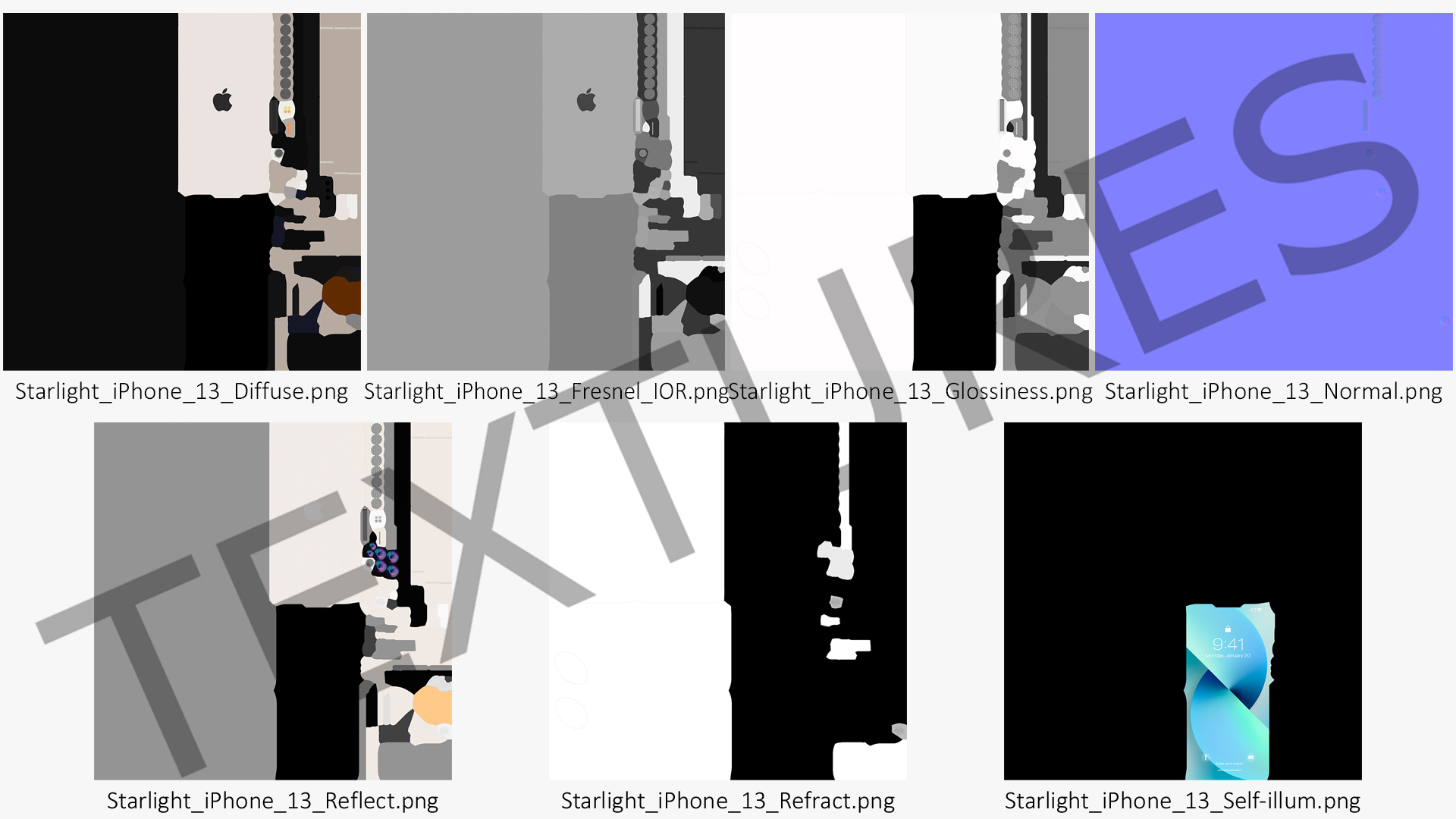 3D model Starlight Apple iPhone 13