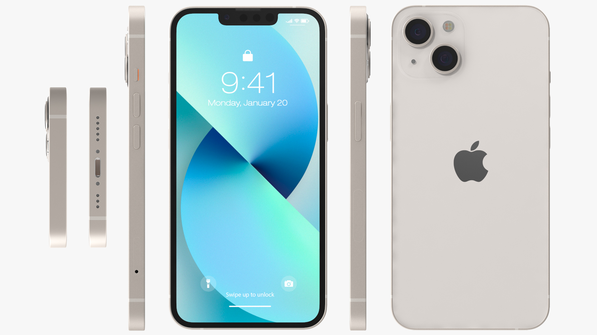 3D model Starlight Apple iPhone 13