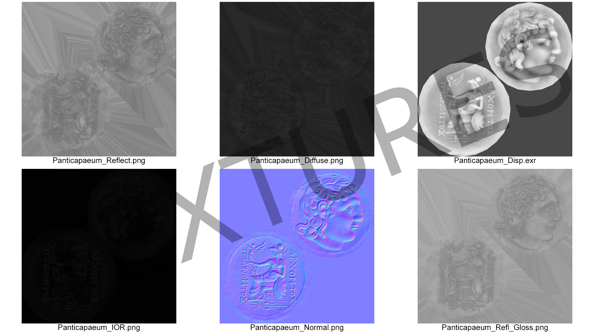 3D model Ancient Panticapaeum Coin