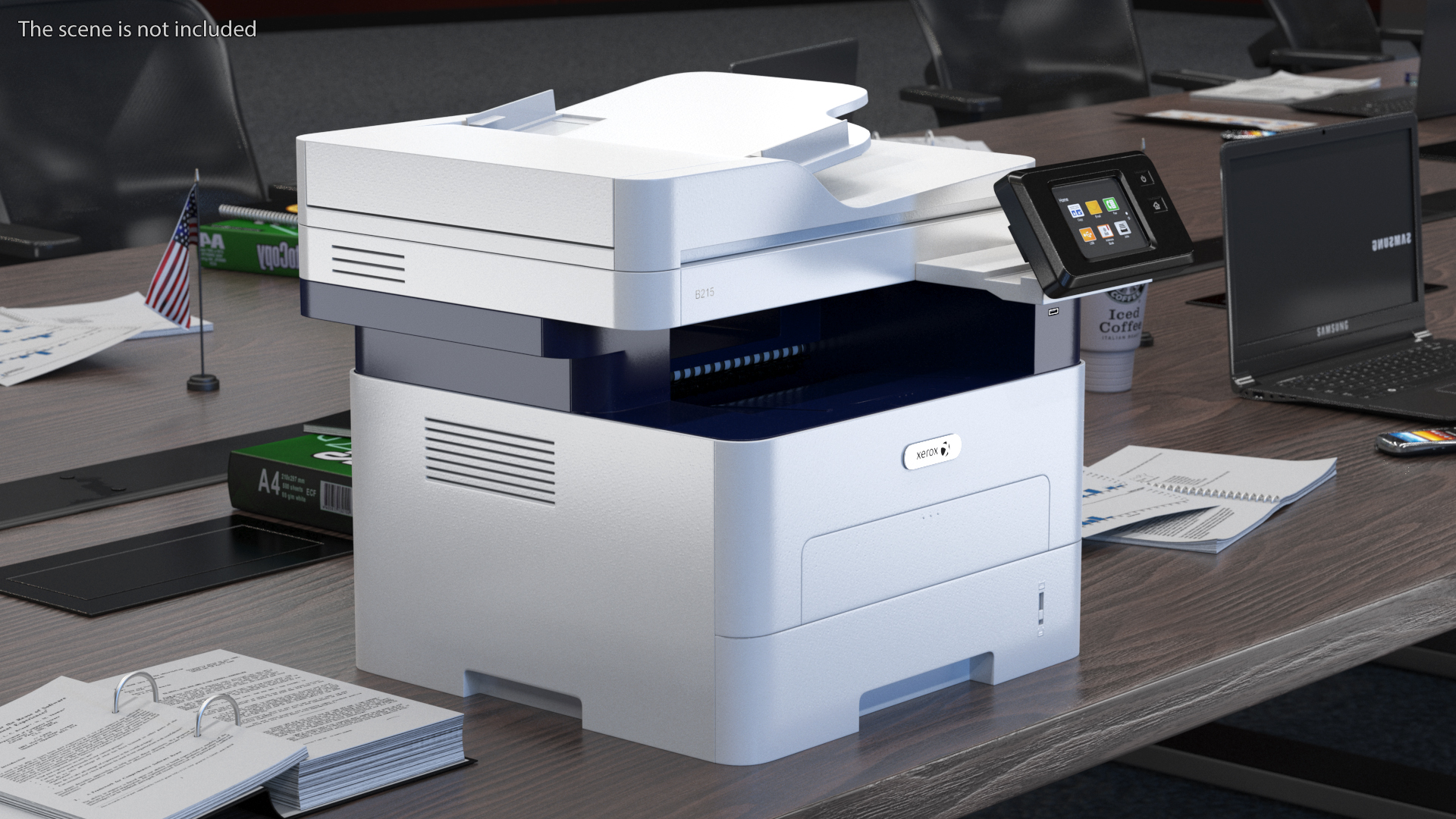 Xerox B215 Multifunction Laser Printer Power ON 3D