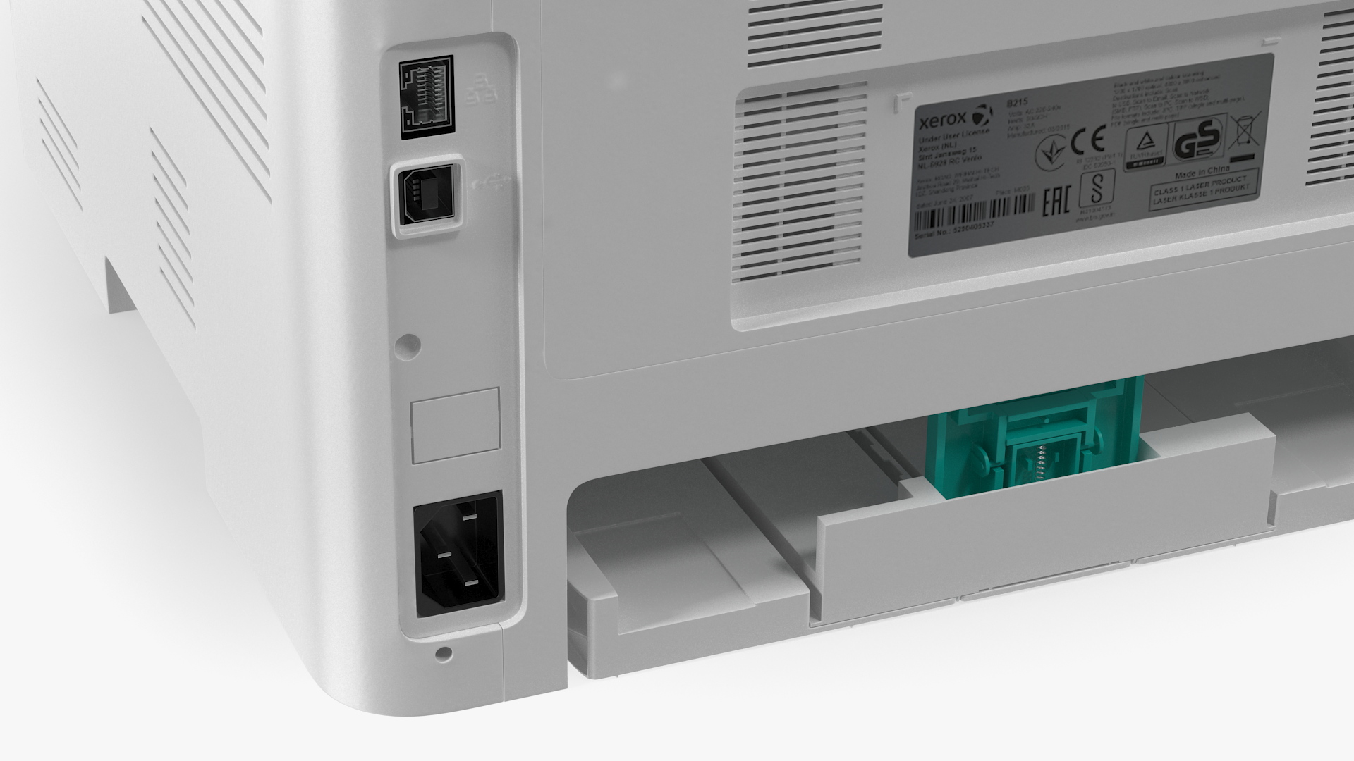 Xerox B215 Multifunction Laser Printer Power ON 3D