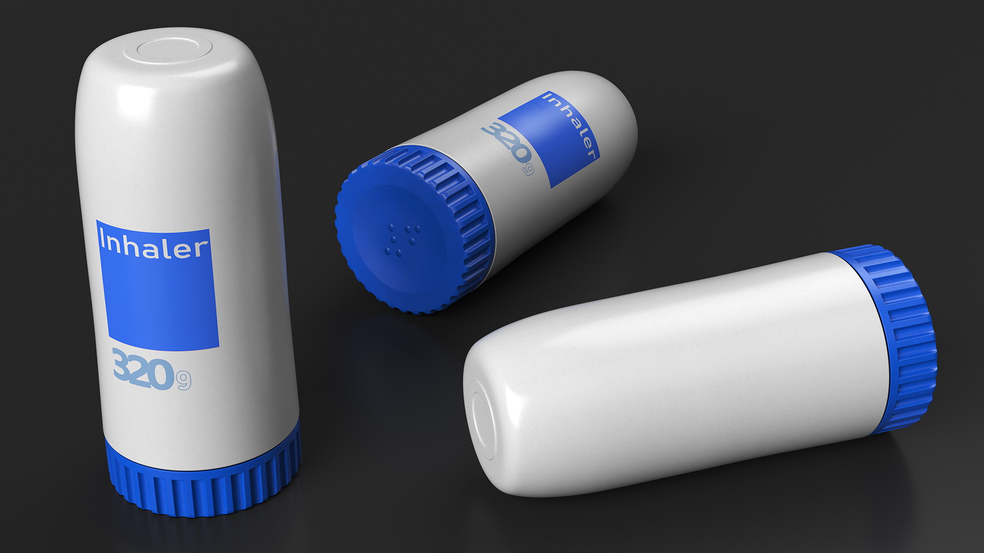 Asthma Treatment Inhaler 3D model