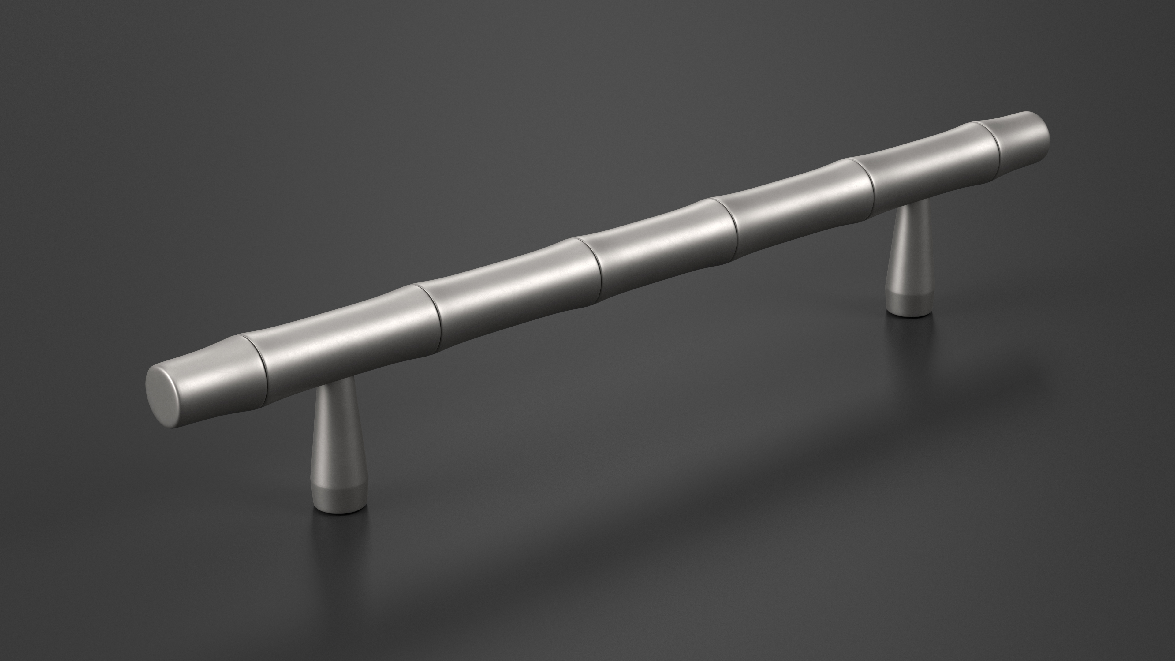 Kitchen Cabinet Handle T-Bar Designed Silver 3D model