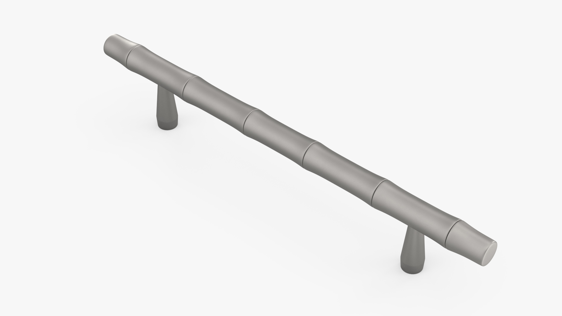 Kitchen Cabinet Handle T-Bar Designed Silver 3D model