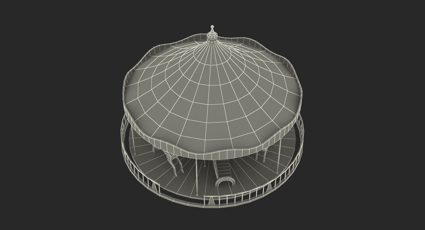 3D Vintage Carousel