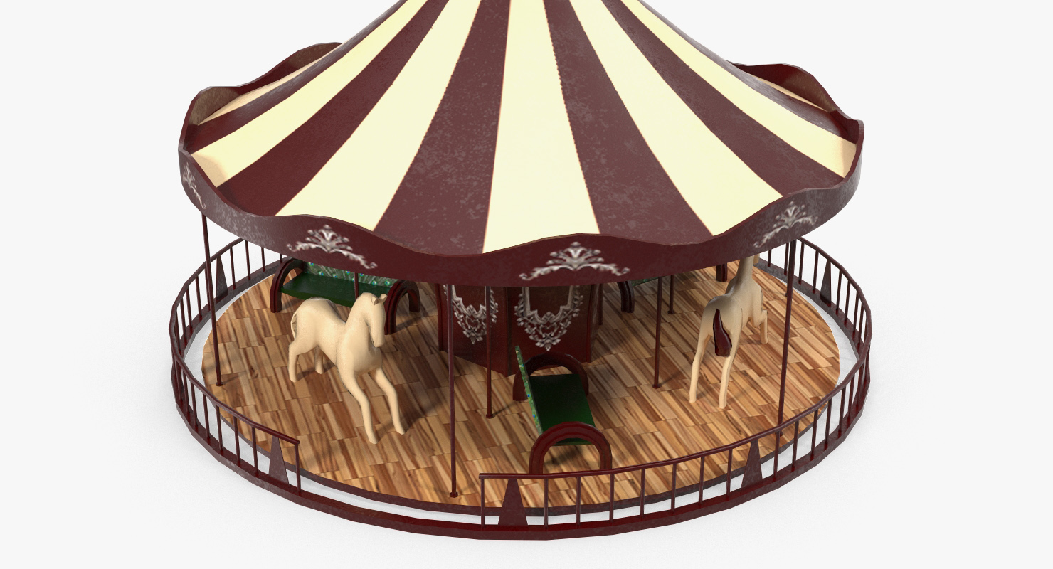 3D Vintage Carousel