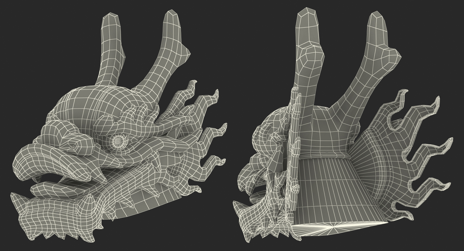 Chinese Dragon Head 3D model