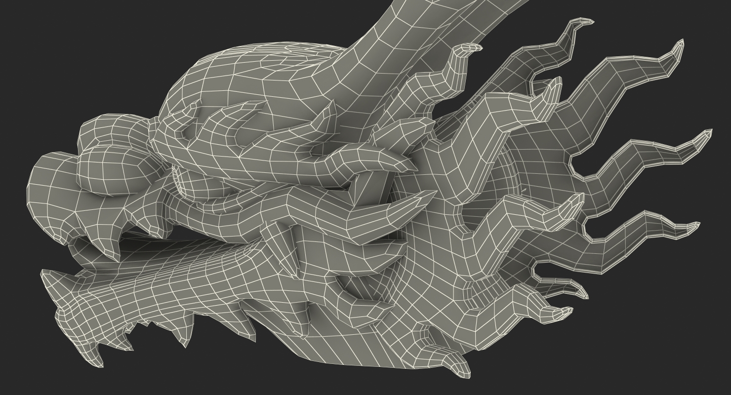 Chinese Dragon Head 3D model