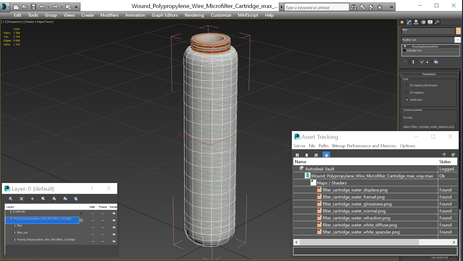 3D Wound Polypropylene Wire Microfilter Cartridge