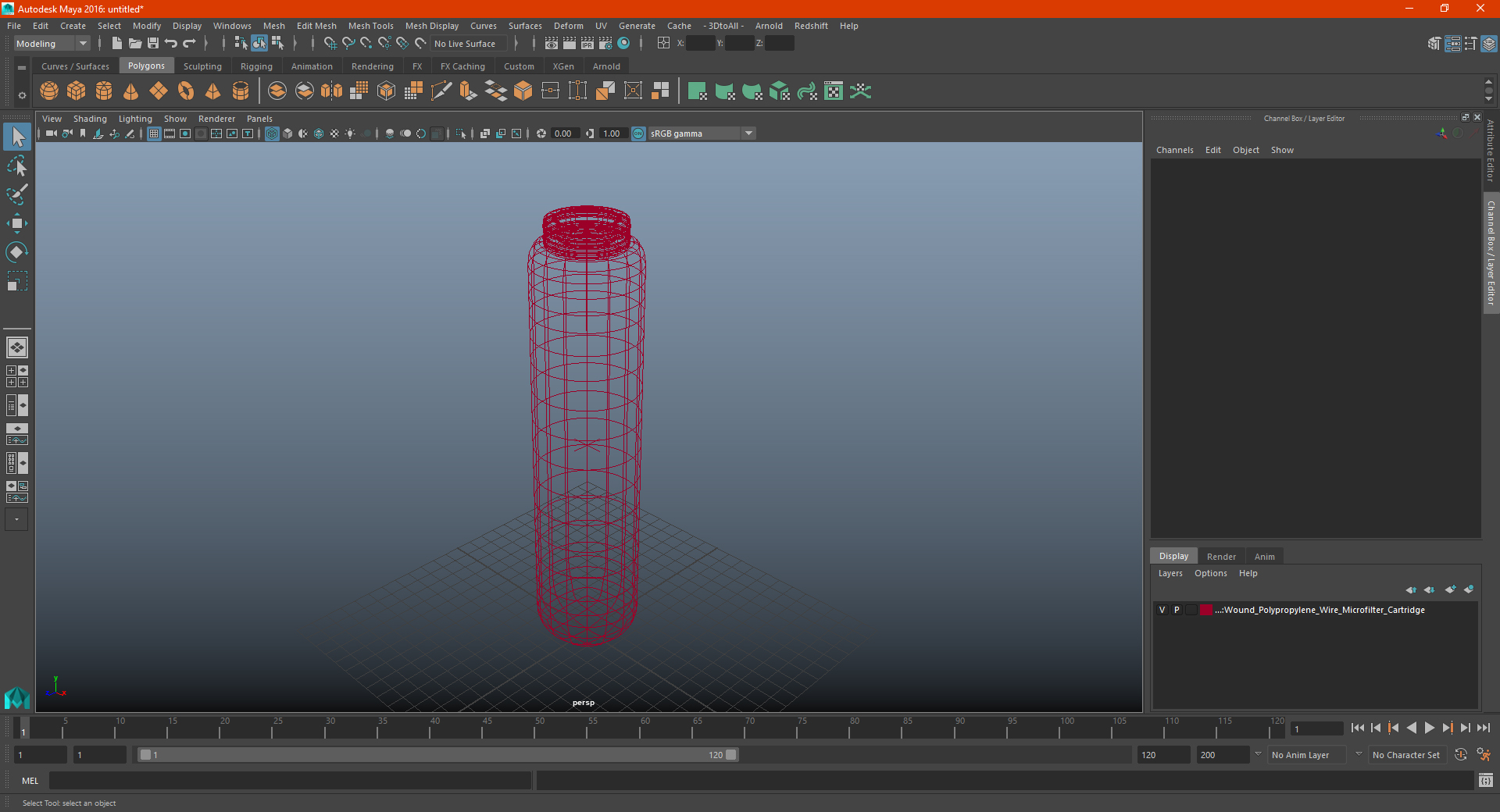 3D Wound Polypropylene Wire Microfilter Cartridge