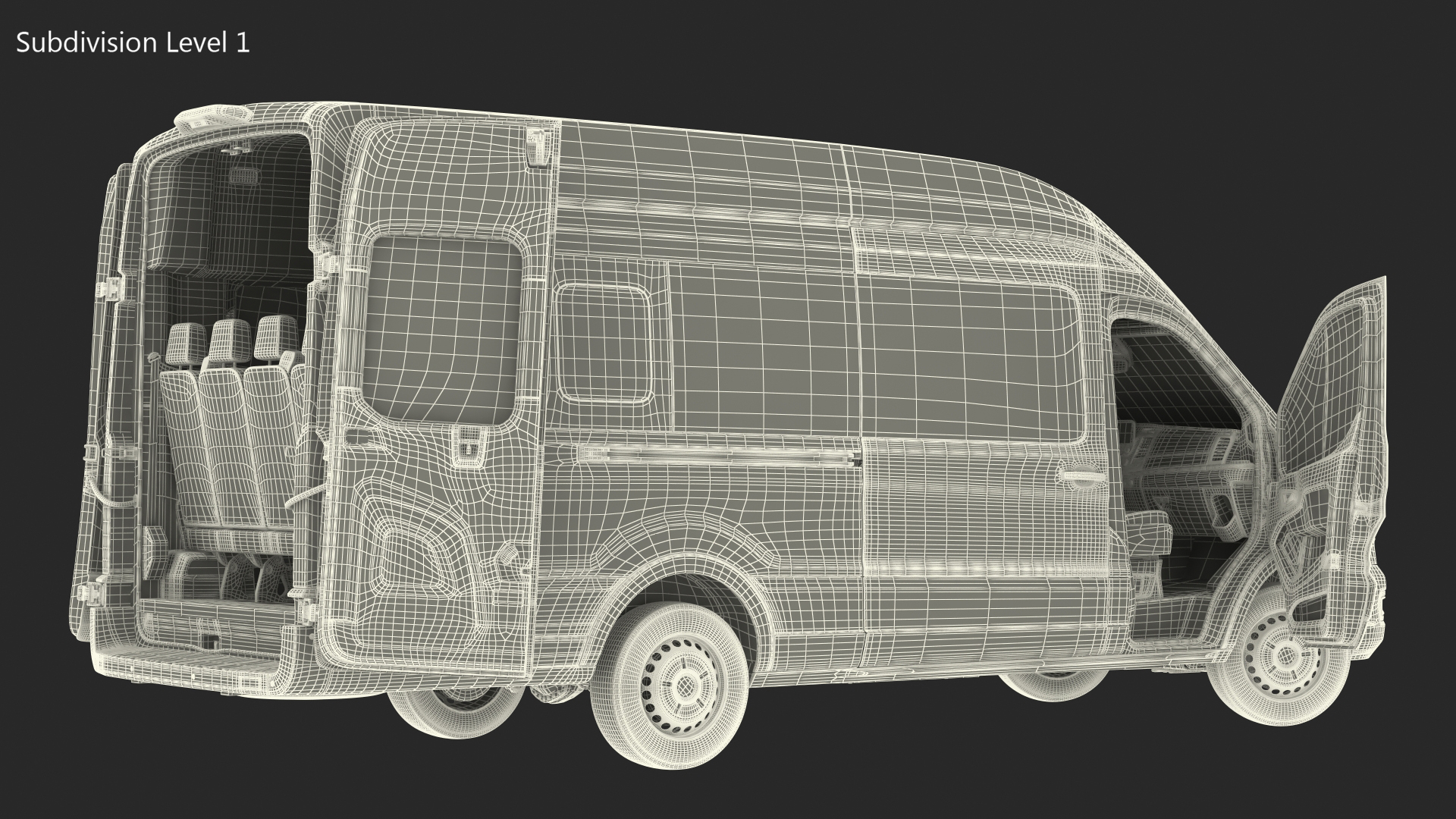 3D Ford Transit Van 2020