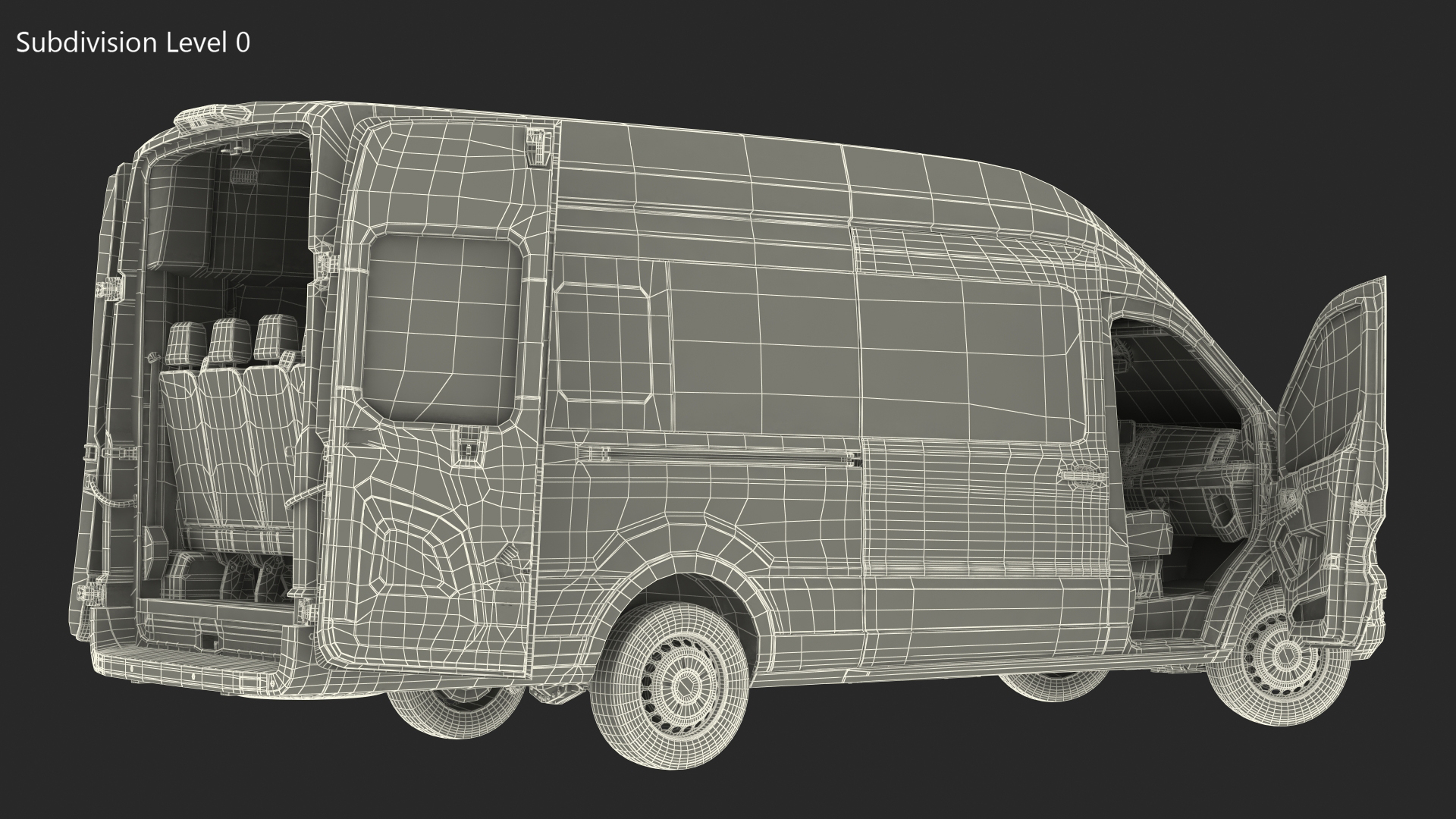 3D Ford Transit Van 2020
