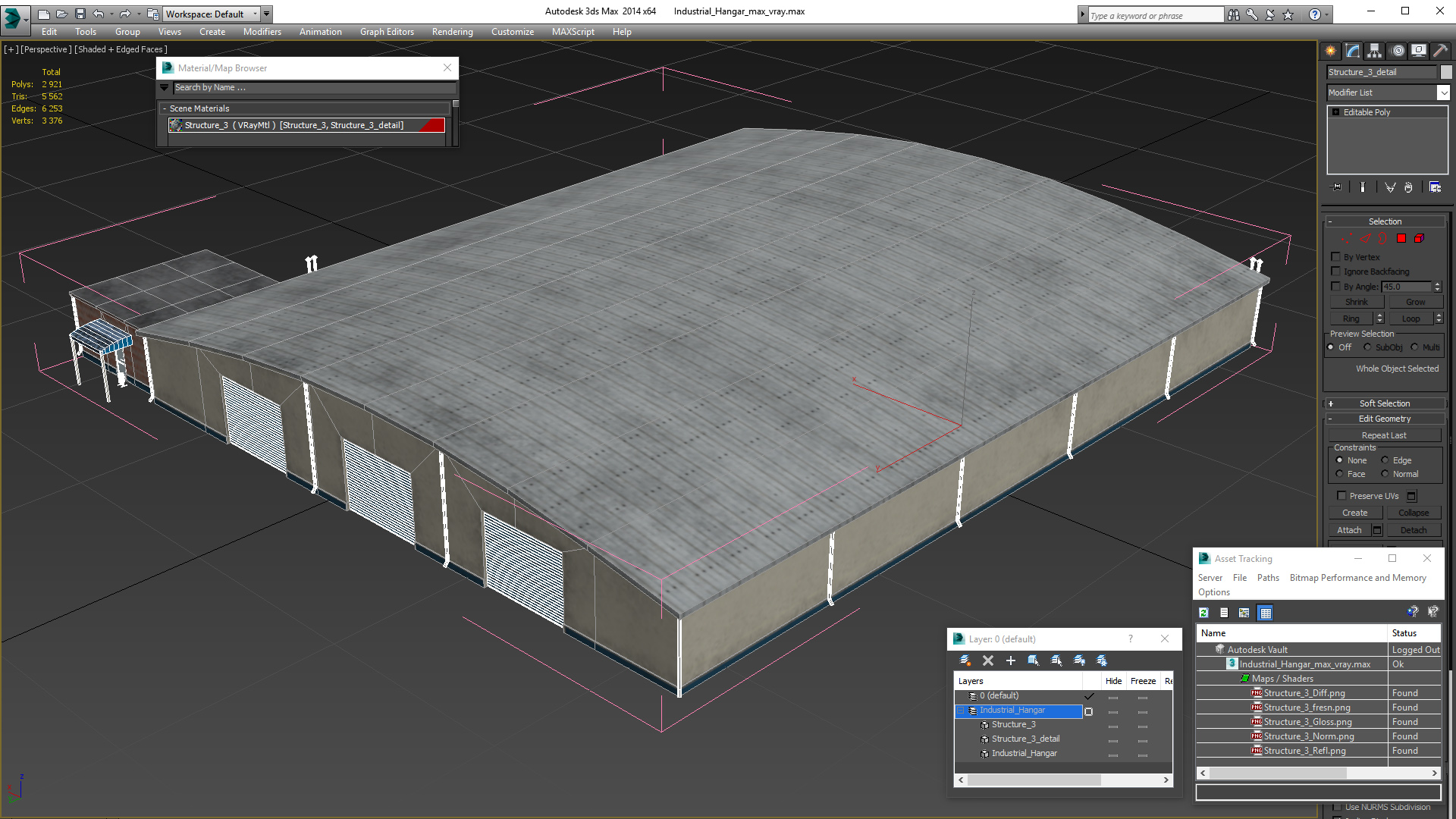 Industrial Hangar 3D