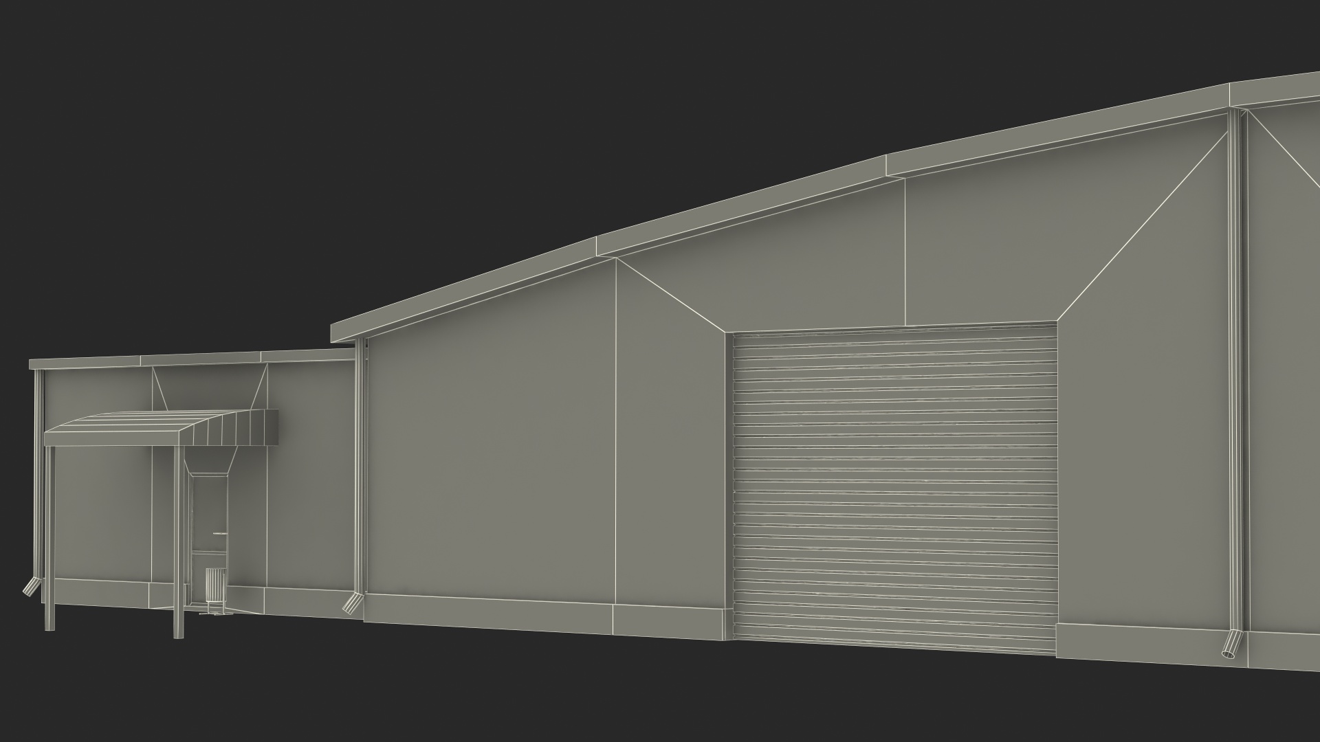 Industrial Hangar 3D