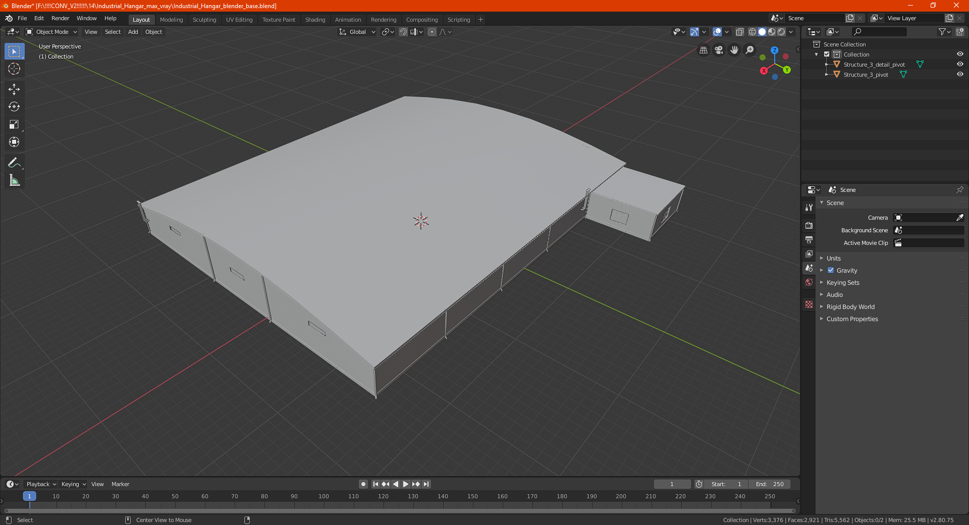 Industrial Hangar 3D