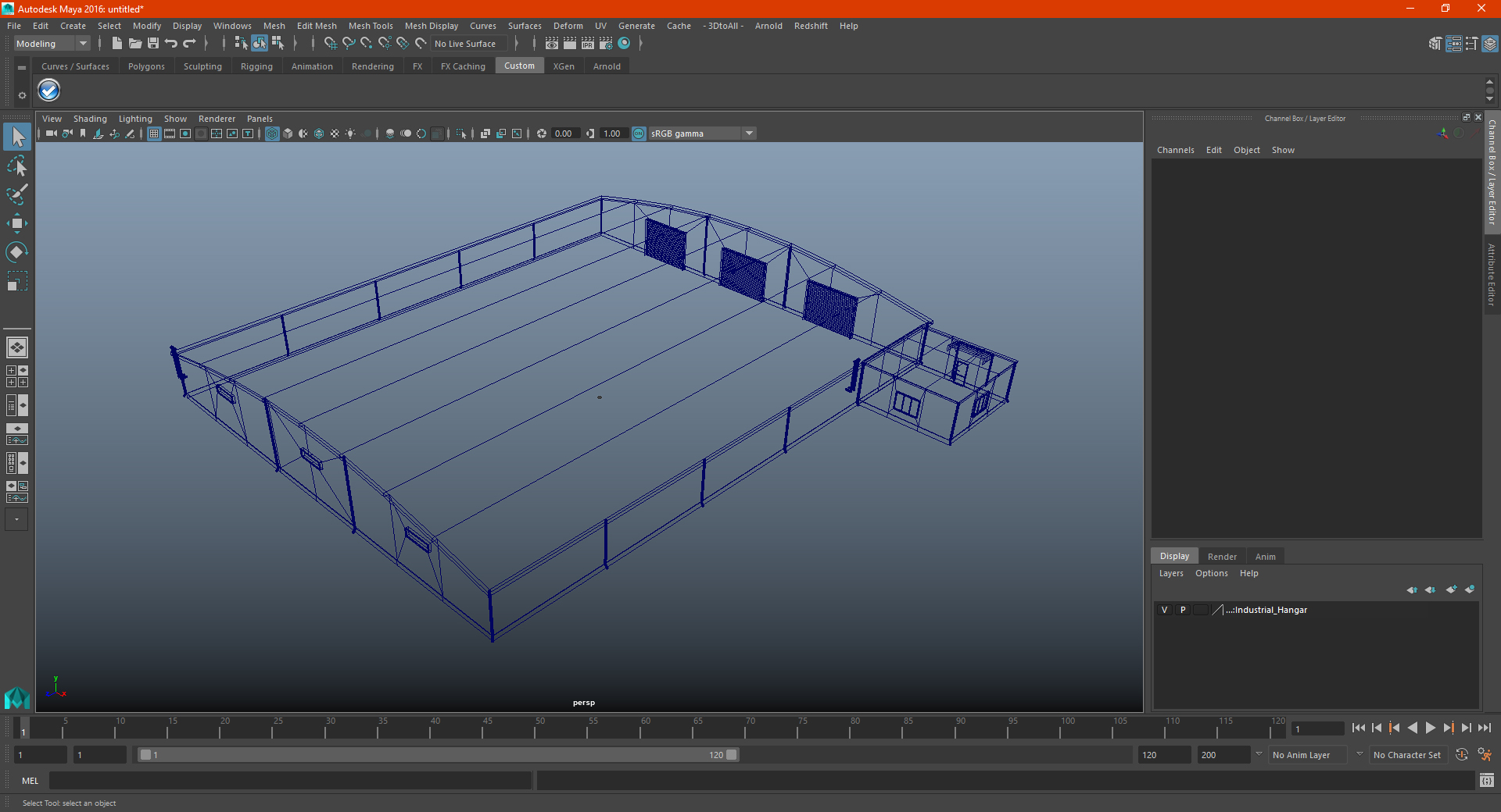 Industrial Hangar 3D