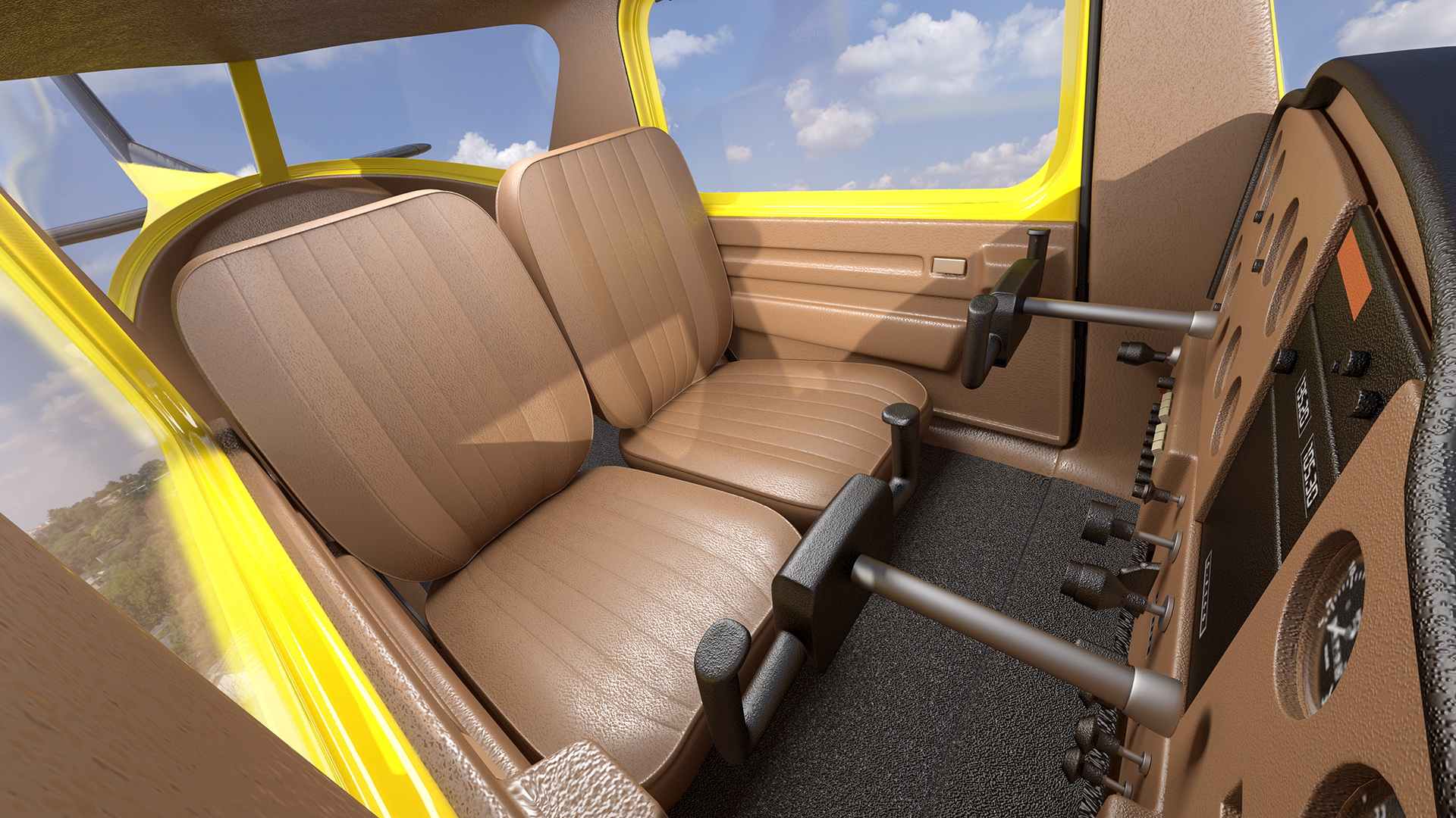 3D Light Single Engine Aircraft Generic