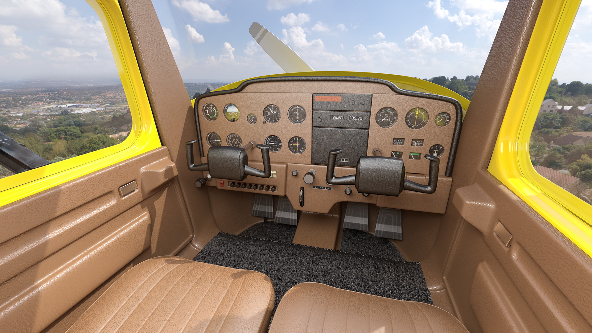 3D Light Single Engine Aircraft Generic