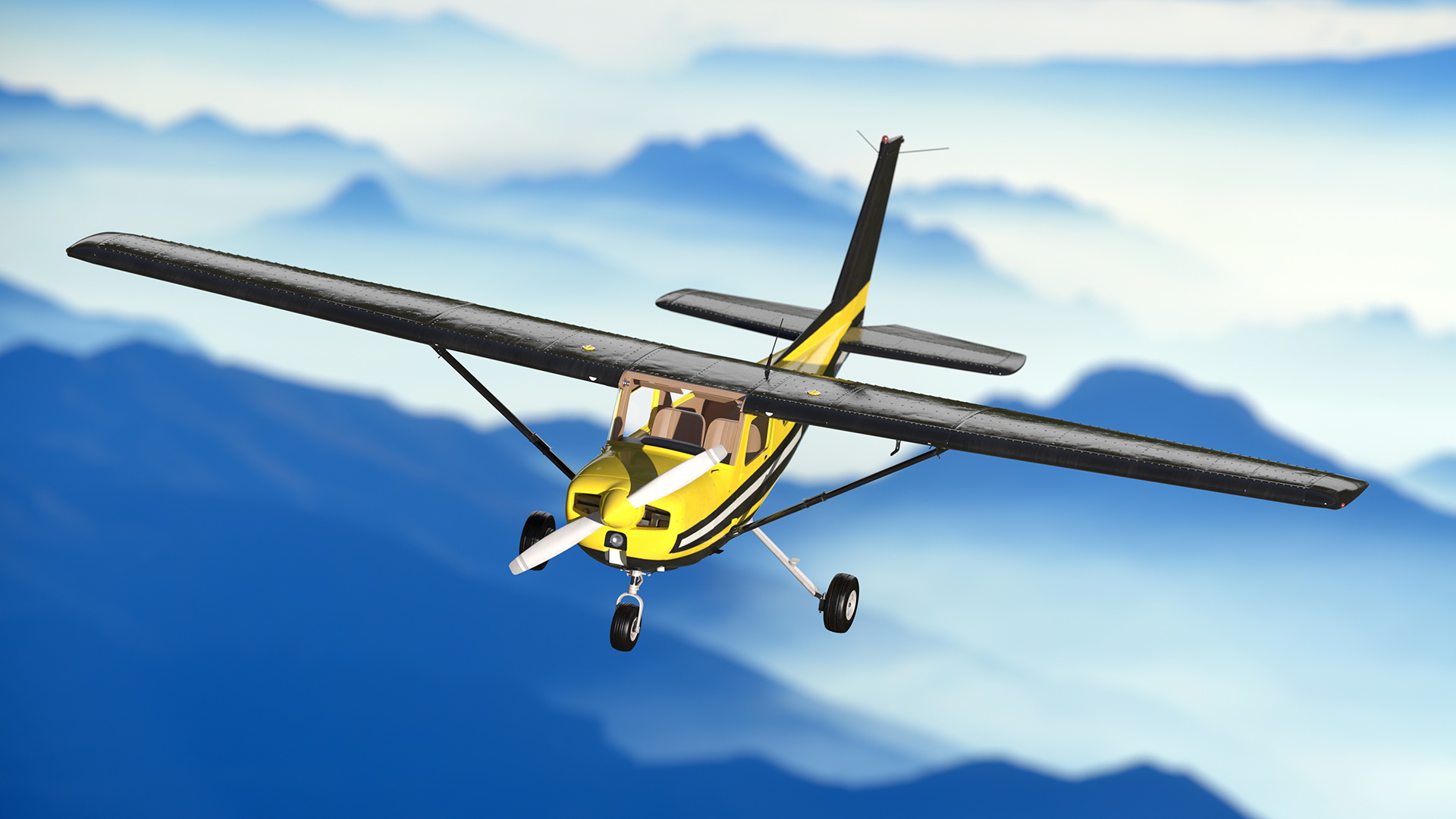 3D Light Single Engine Aircraft Generic