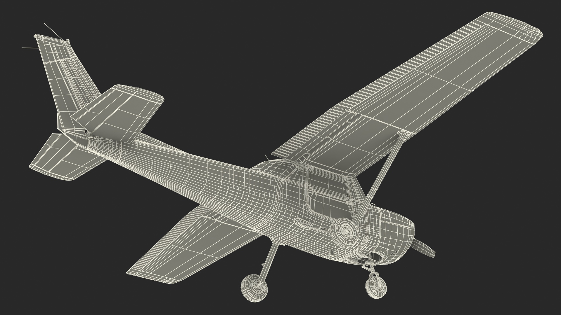 3D Light Single Engine Aircraft Generic