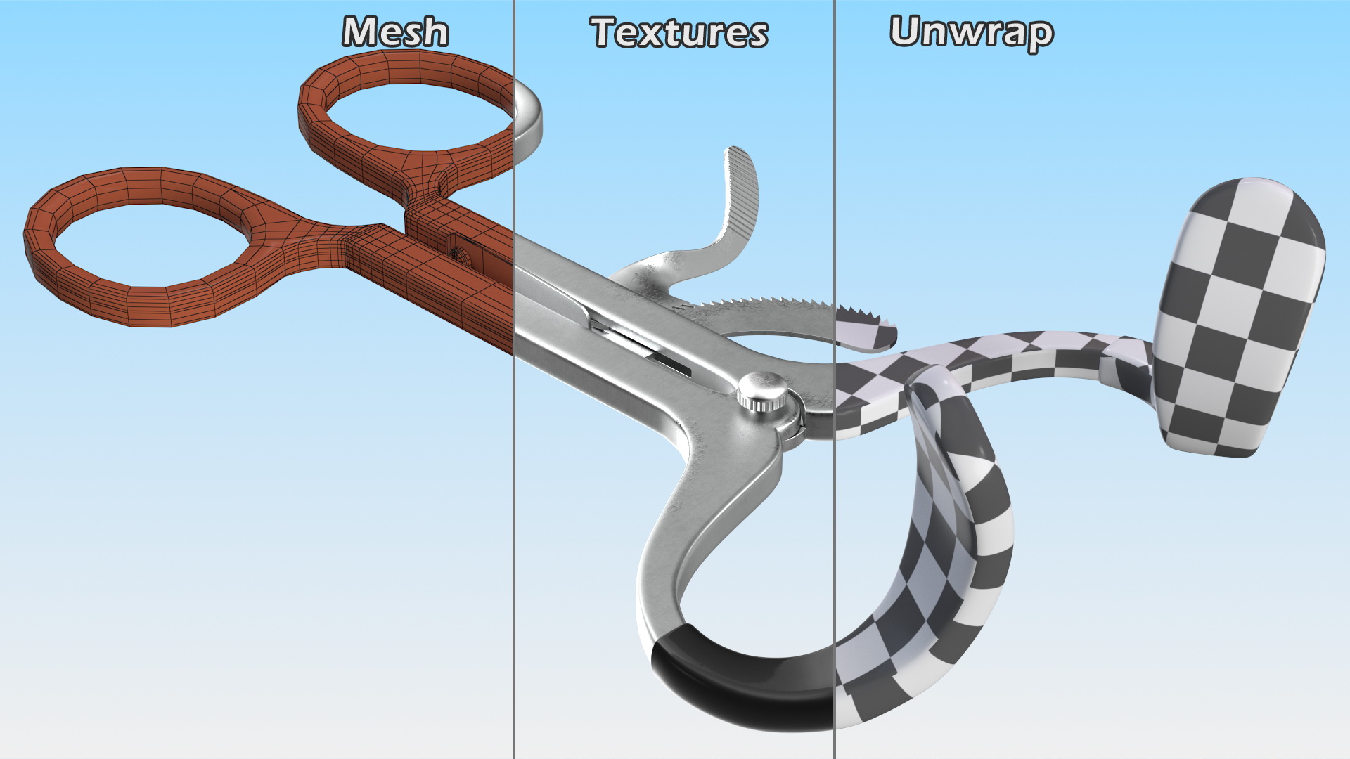 3D model Stainless Steel Molt Mouth Gag