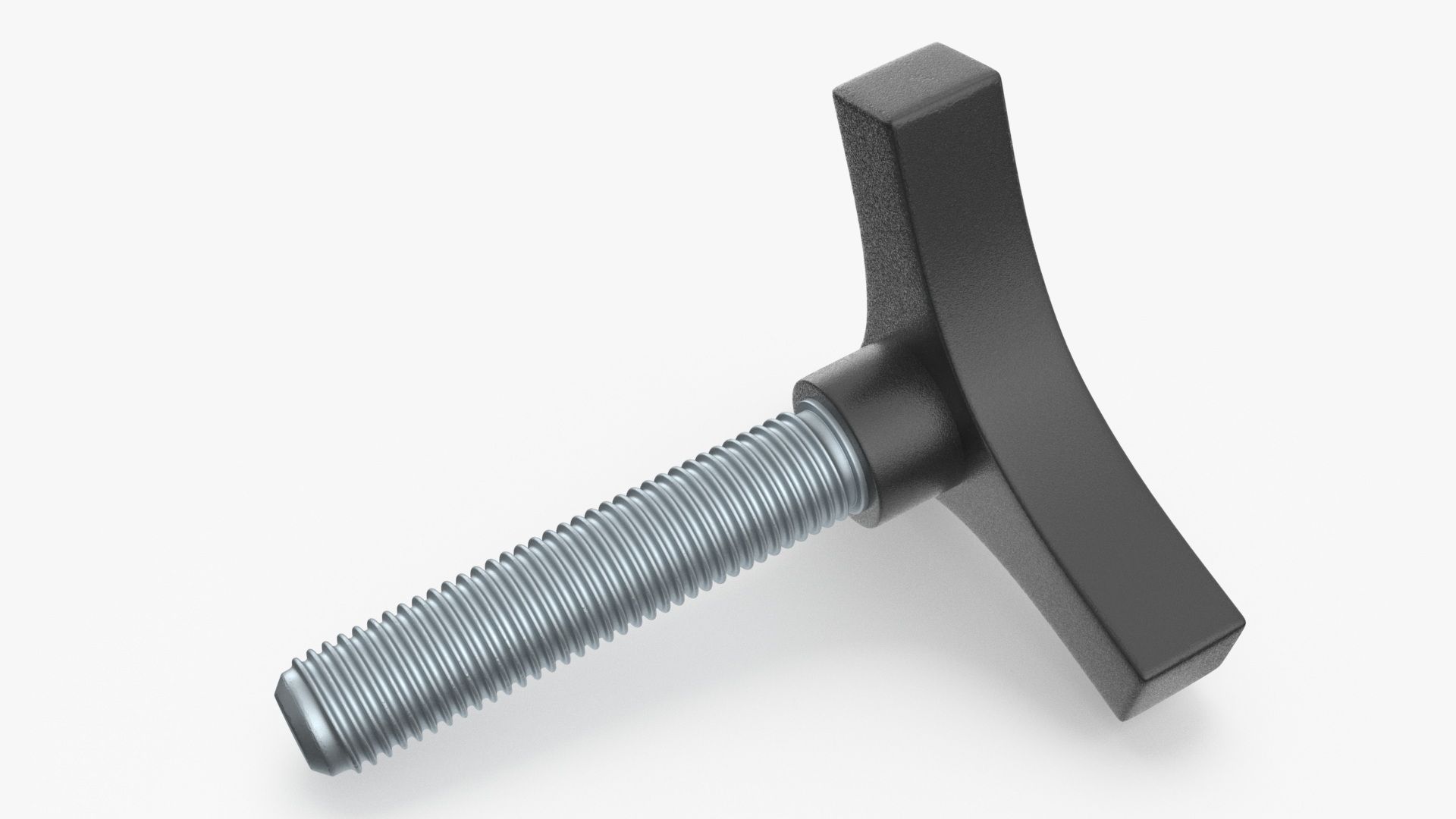 3D Galvanized Steel Nut and Bolt Set model