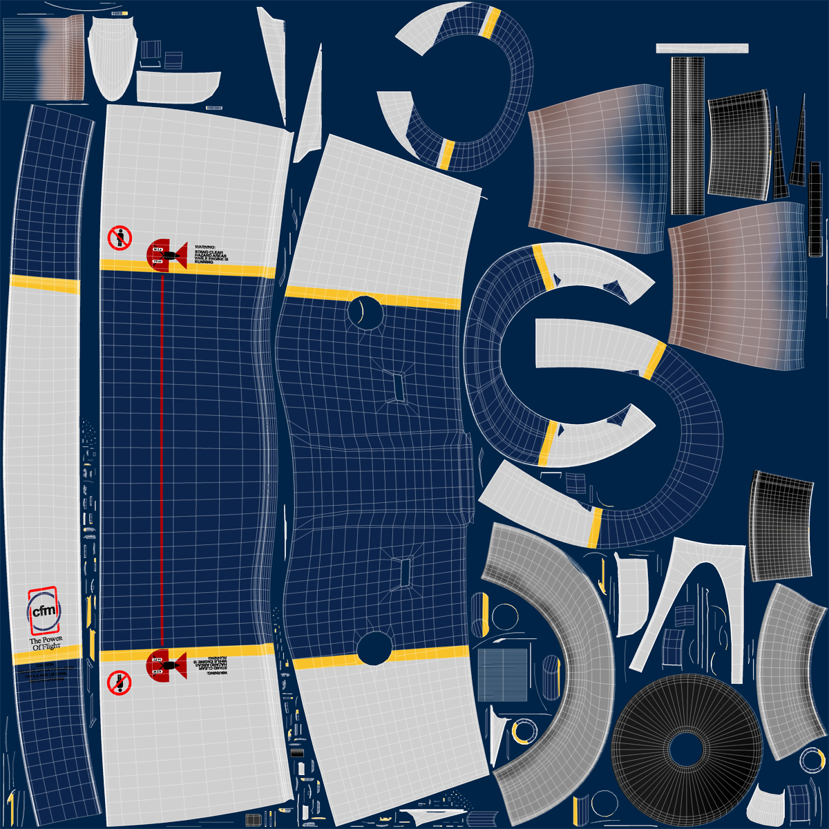 Boeing 737 700 Ryanair Rigged 3D model