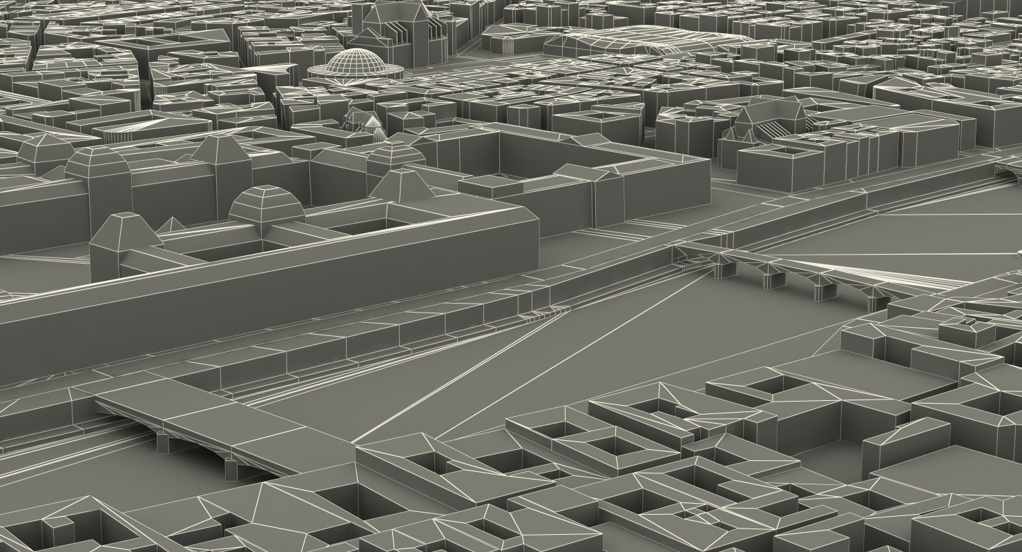 3D Paris Skyline model