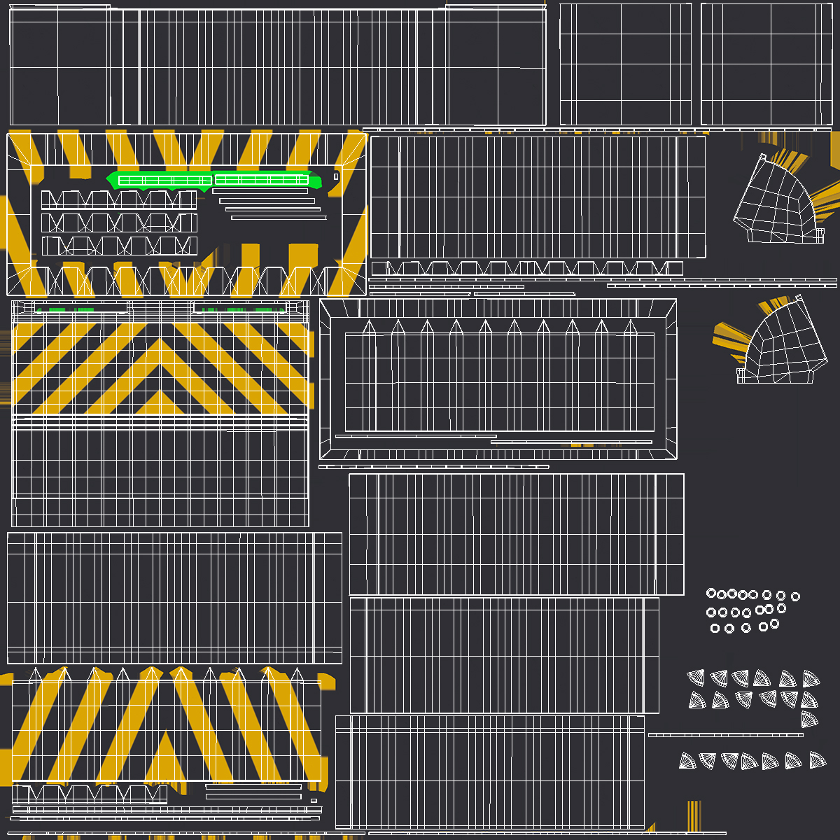 3D Road Blocker Small model