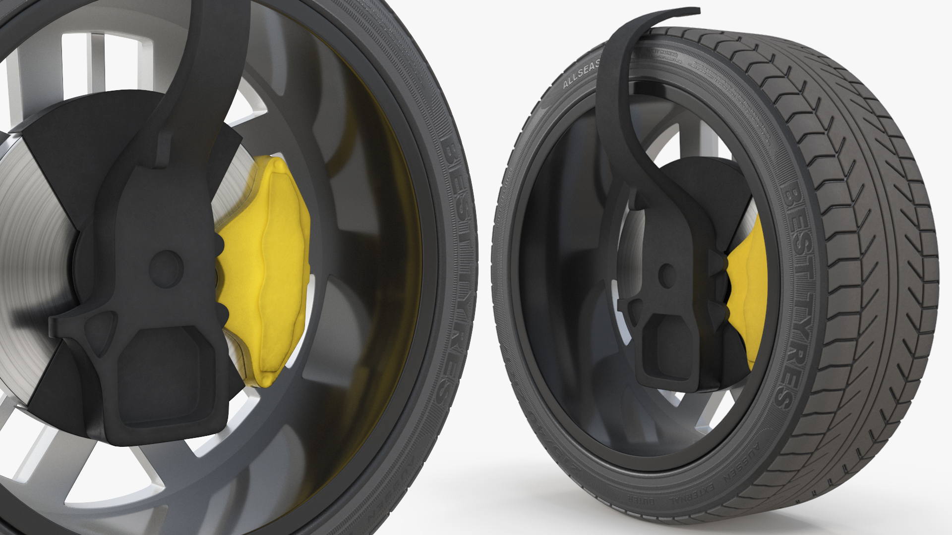Multi Spoke Aluminum Wheel Tyre - view 2