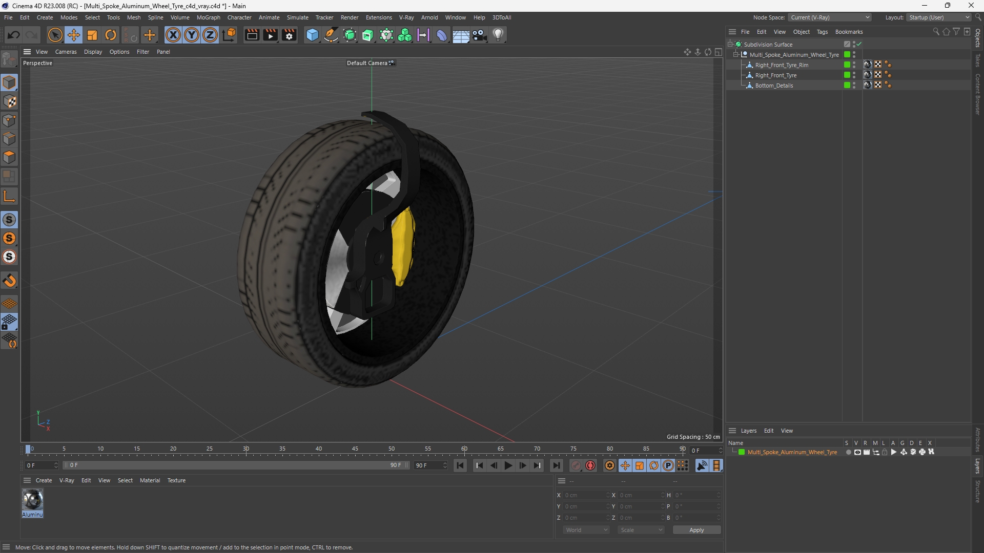 Multi Spoke Aluminum Wheel Tyre - view 12