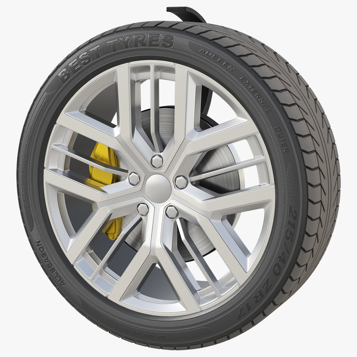 Multi Spoke Aluminum Wheel Tyre - view 9