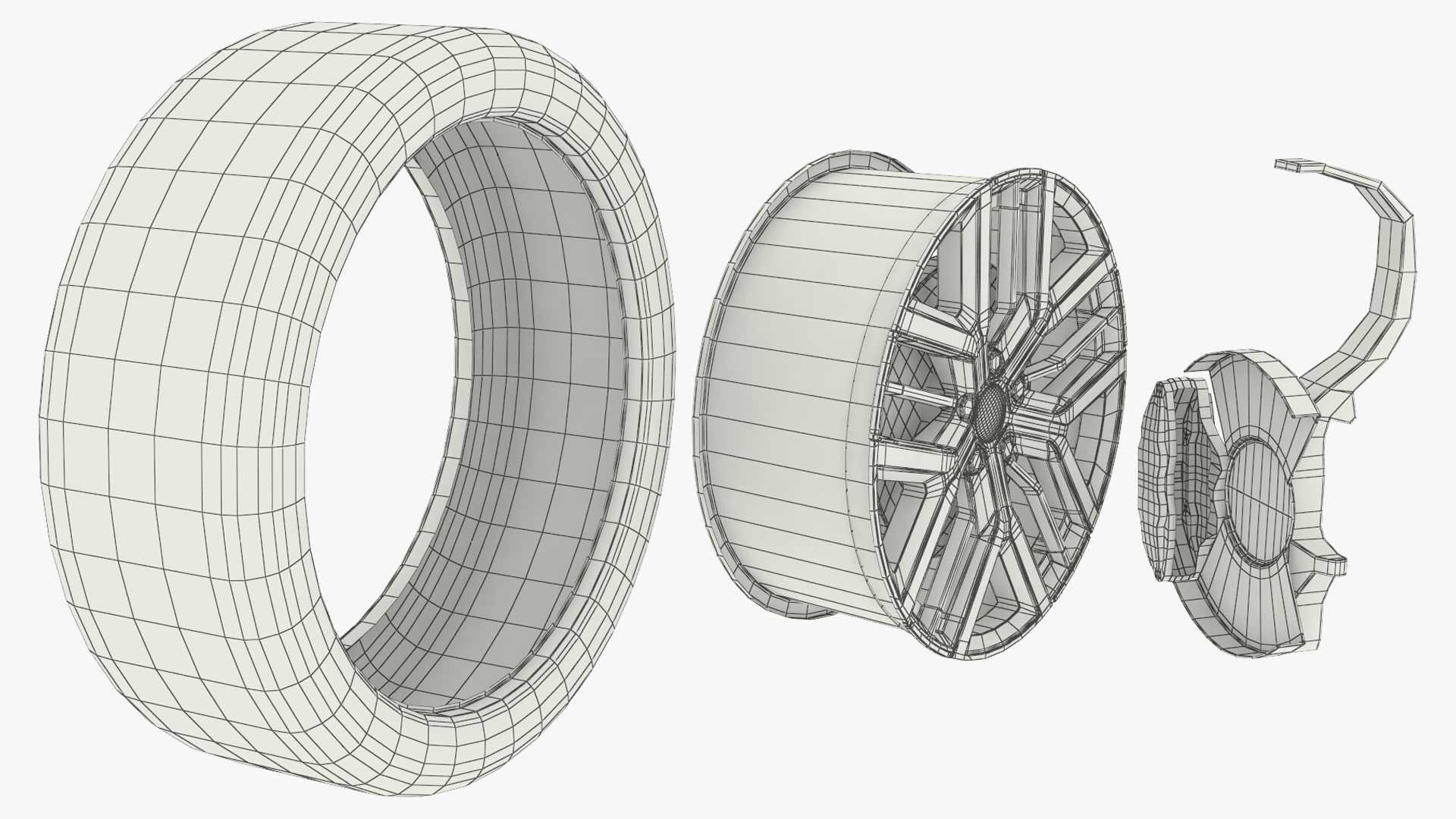 Multi Spoke Aluminum Wheel Tyre - view 5